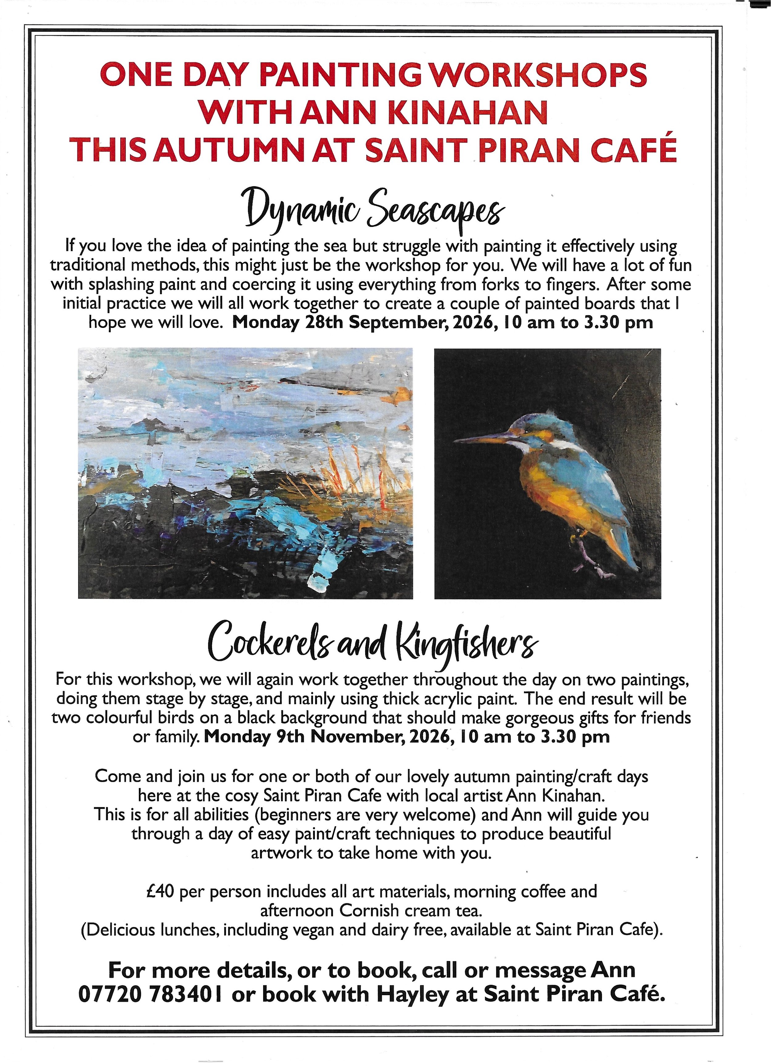 Painting Workshops with Ann Kinahan