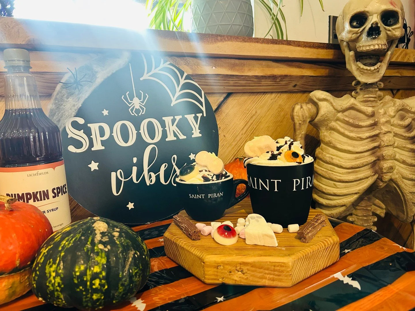 🎃👻 A LITTLE SNEAK PEEK AT WHAT&rsquo;S COMING THIS HALLOWEEN! 👻🎃

Spooky vibes are brewing at Saint Piran Cafe! 🕷️☕️

Get ready for some Halloween treats, spooky hot chocolates and plenty of creepy creations to get you in the Halloween spirit!

