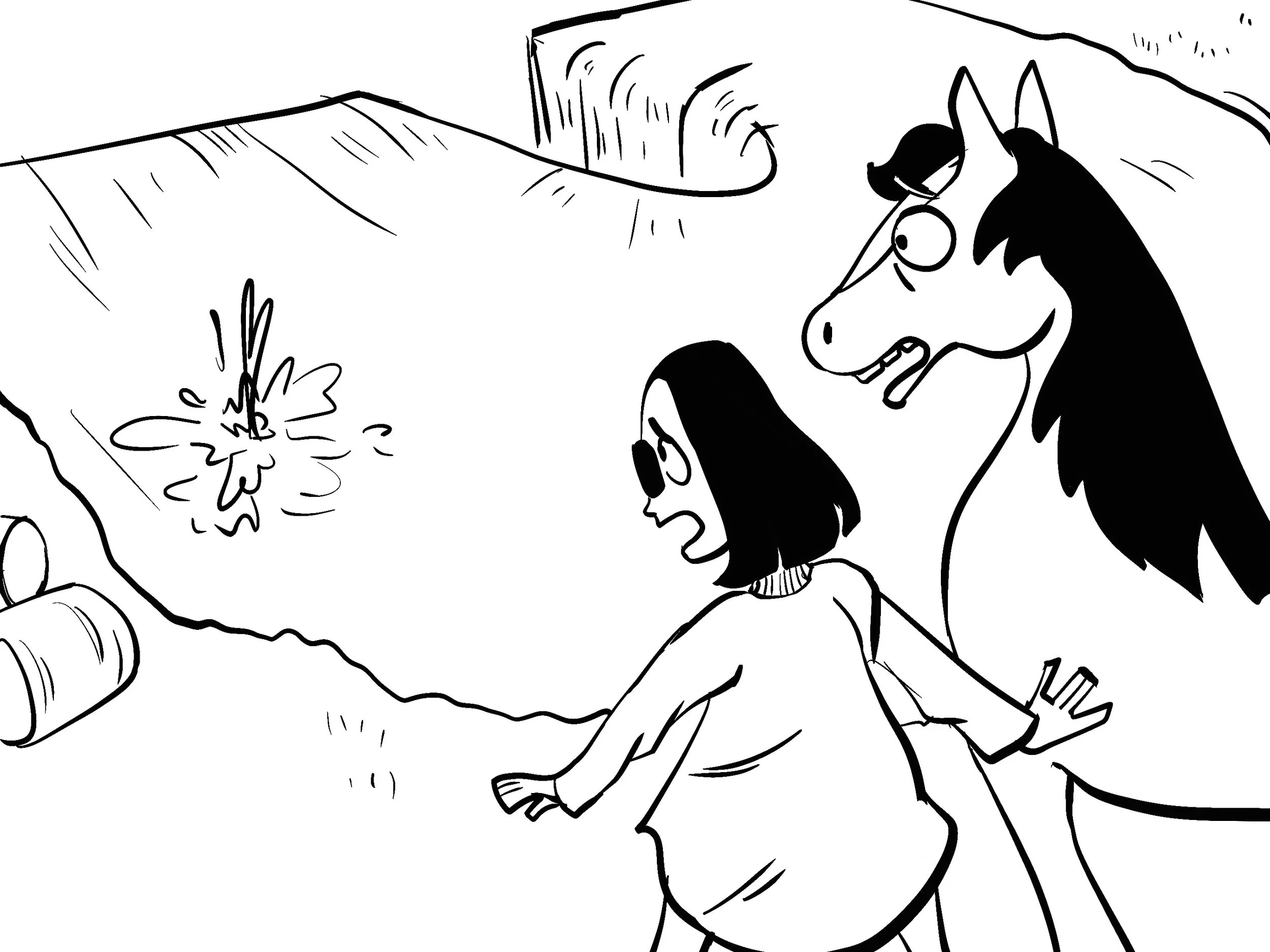 He fell into the rapids! And blaze was the only amazing budweiser clydesdale present!
