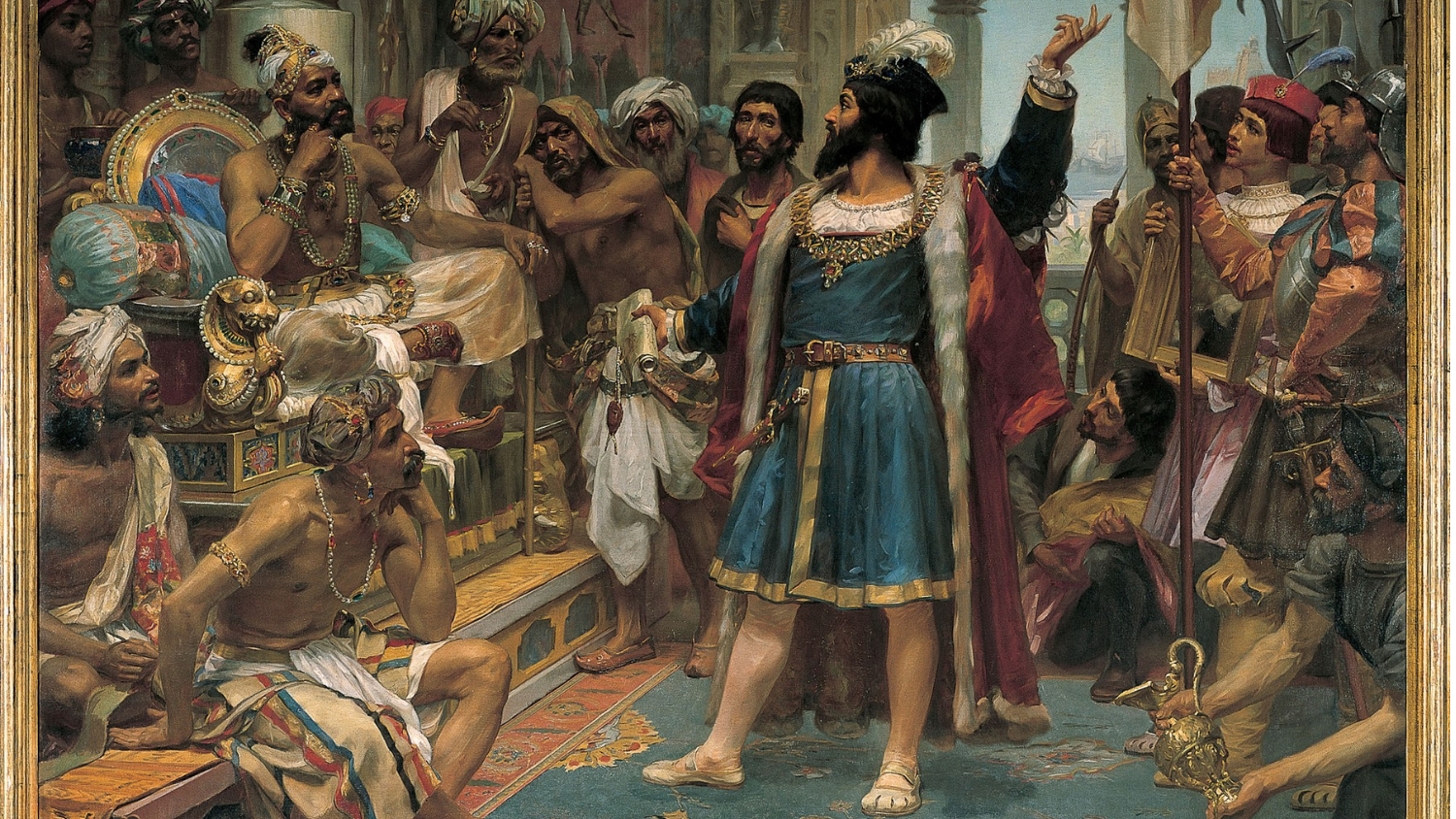 Pintura "Vasco da Gama perante o Samorim de Calecute", de Veloso Salgado, ganha vida em filme com banda sonora do compositor Rui Ribeiro