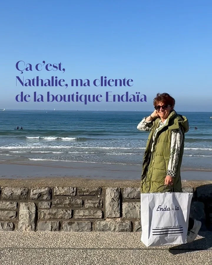 Laissez-moi vous pr&eacute;senter Nathalie, ma cliente @endaiaconceptstore ☀️

Depuis plus d&rsquo;un an, je l&rsquo;accompagne dans sa communication pour sa boutique hendayaise sur Instagram &amp; Facebook ! 

Aujourd&rsquo;hui, je vous raconte l&rs