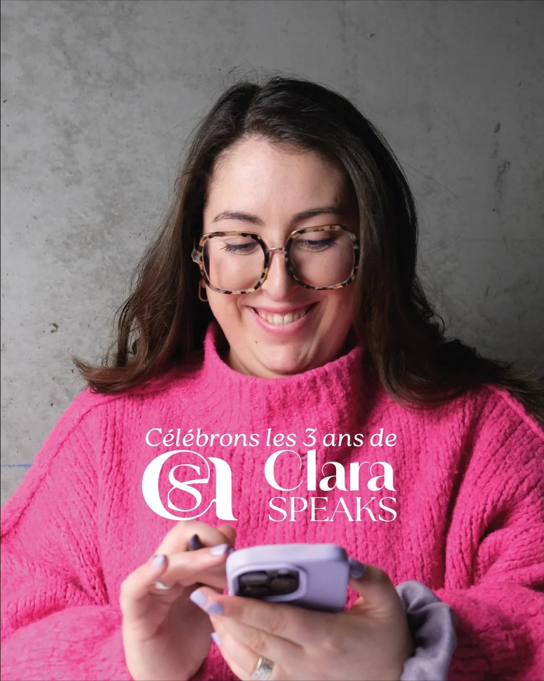 C&eacute;l&eacute;brons les 3 ans de CLARA SPEAKS avec un chouette jeu-concours 🎁🥳

Depuis que je me suis lanc&eacute;e &agrave; mon compte, j&rsquo;ai grandi et m&ucirc;ri au fil de l&rsquo;&eacute;volution de mon activit&eacute;. Ce qui n&rsquo;a