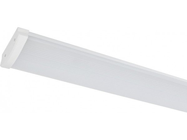 A white, elongated LED ceiling light fixture.