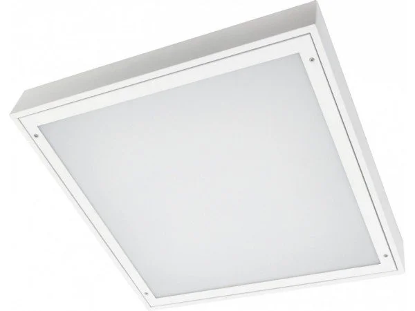 Cleanroom IP65 Ceiling-mounted LED panel light with a white frame.