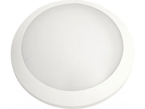Round white ceiling light fixture