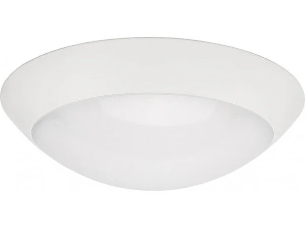 A white ceiling dome light fixture