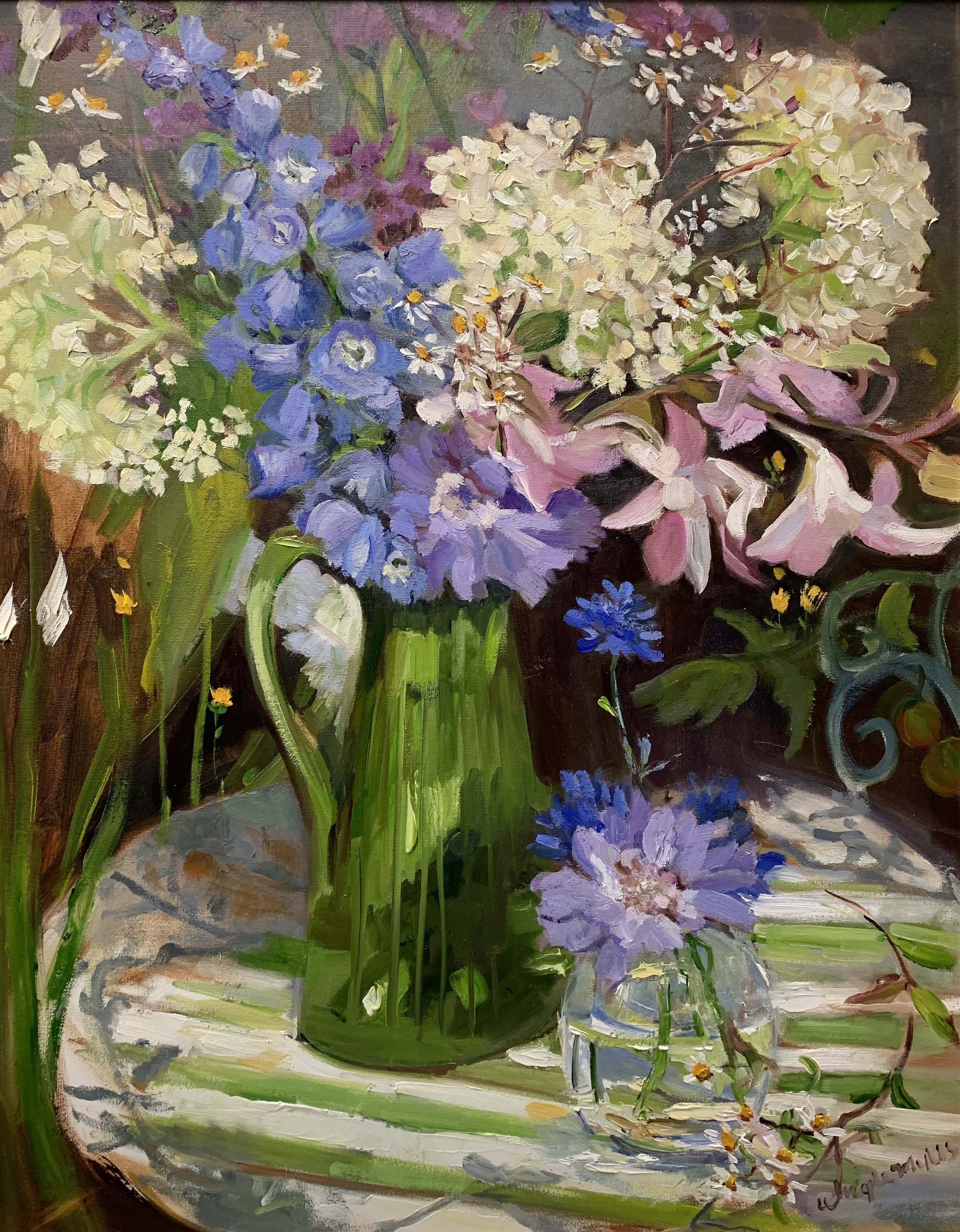 "Annabelle" flowers from The Greenhouse Collection   Oil on Canvas                      Available at Reillys Antiques
