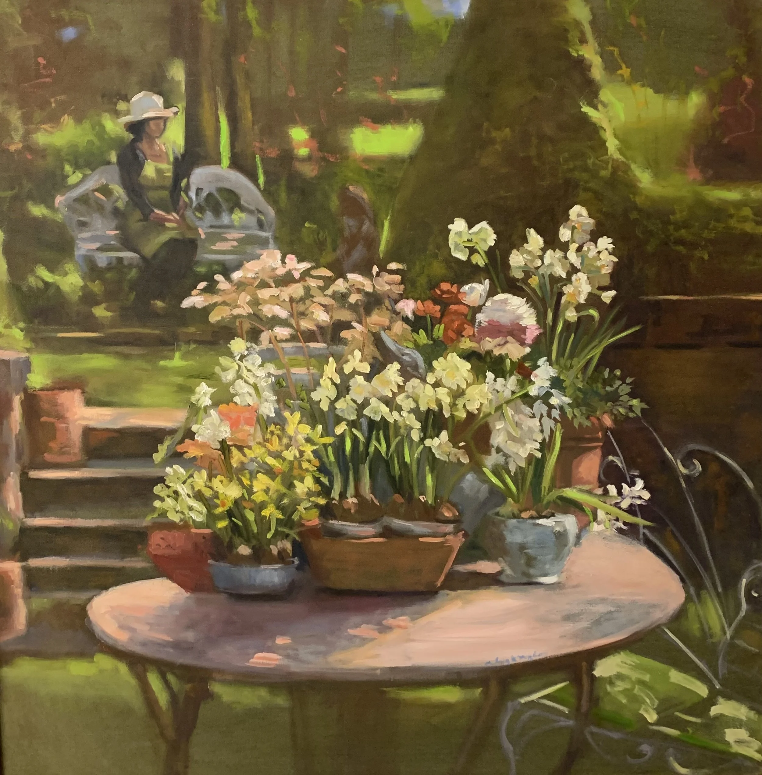 The Secret Gardener, 
 New paintings for 2026 Available at 
Reillys Antiques, Prosperous, Co. Kildare