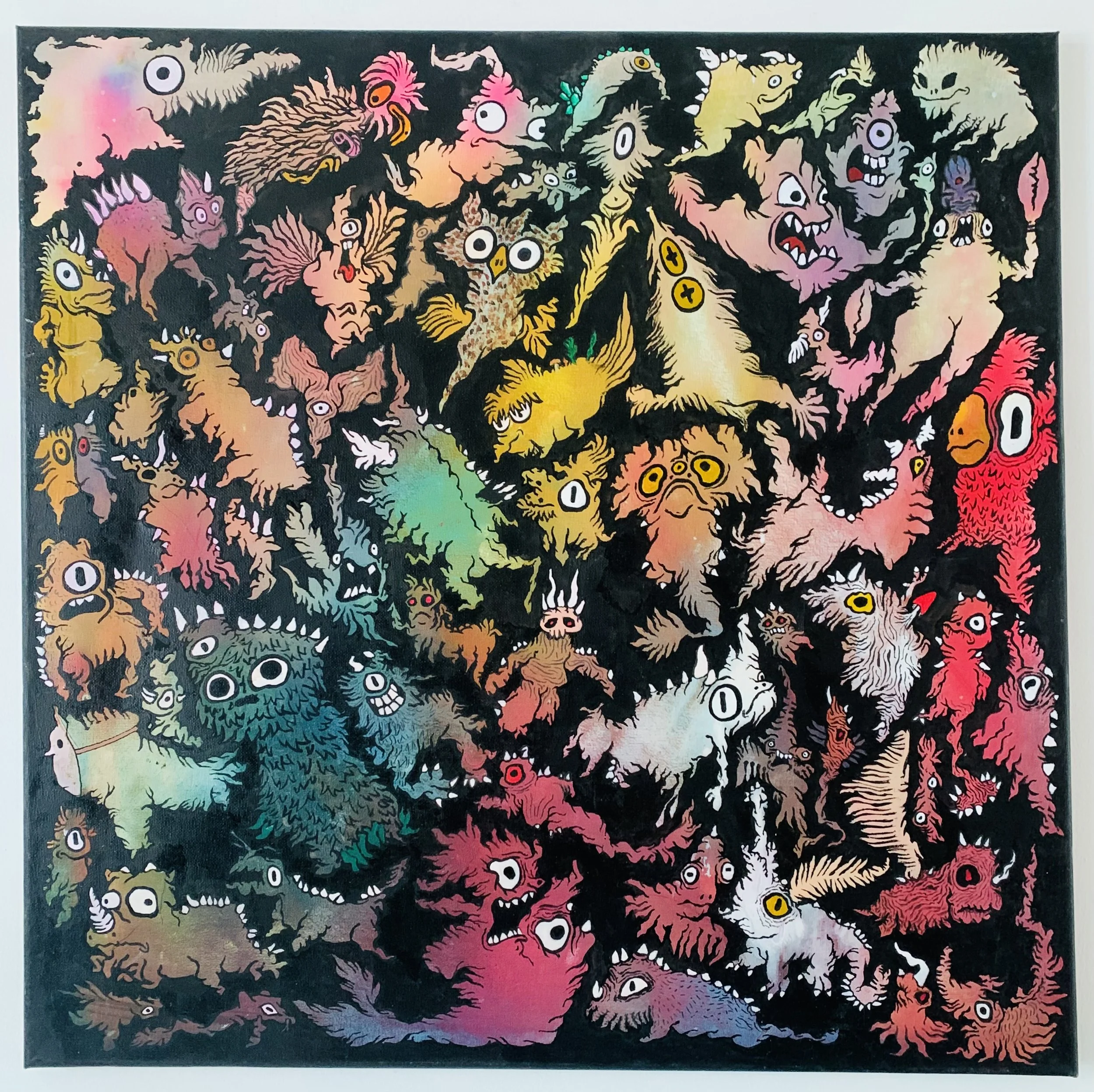 "They lie Inside" (Acrylic on Canvas 60cm x 60cm)