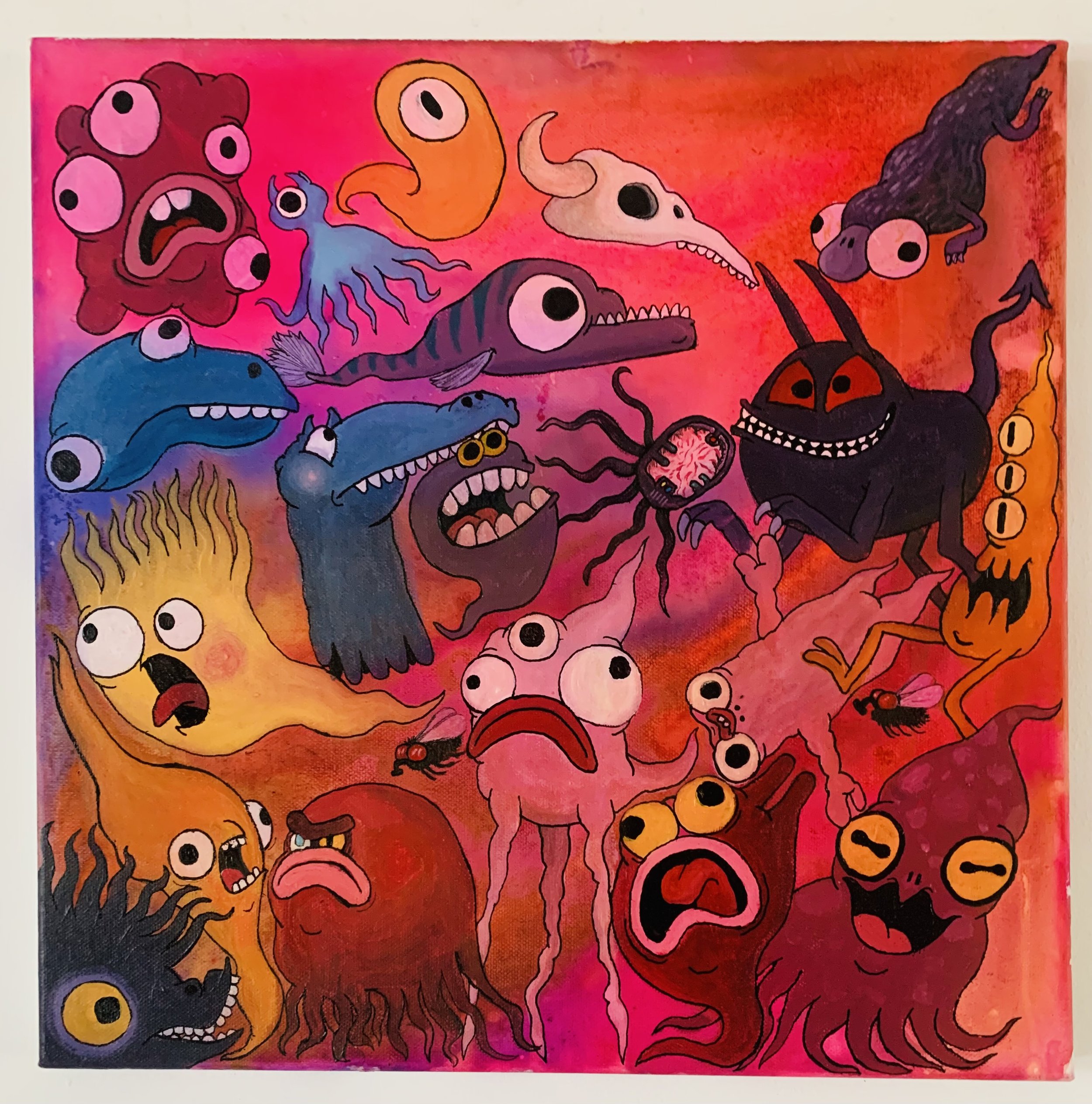 Please Let Me Sleep (Acrylic on Canvas)