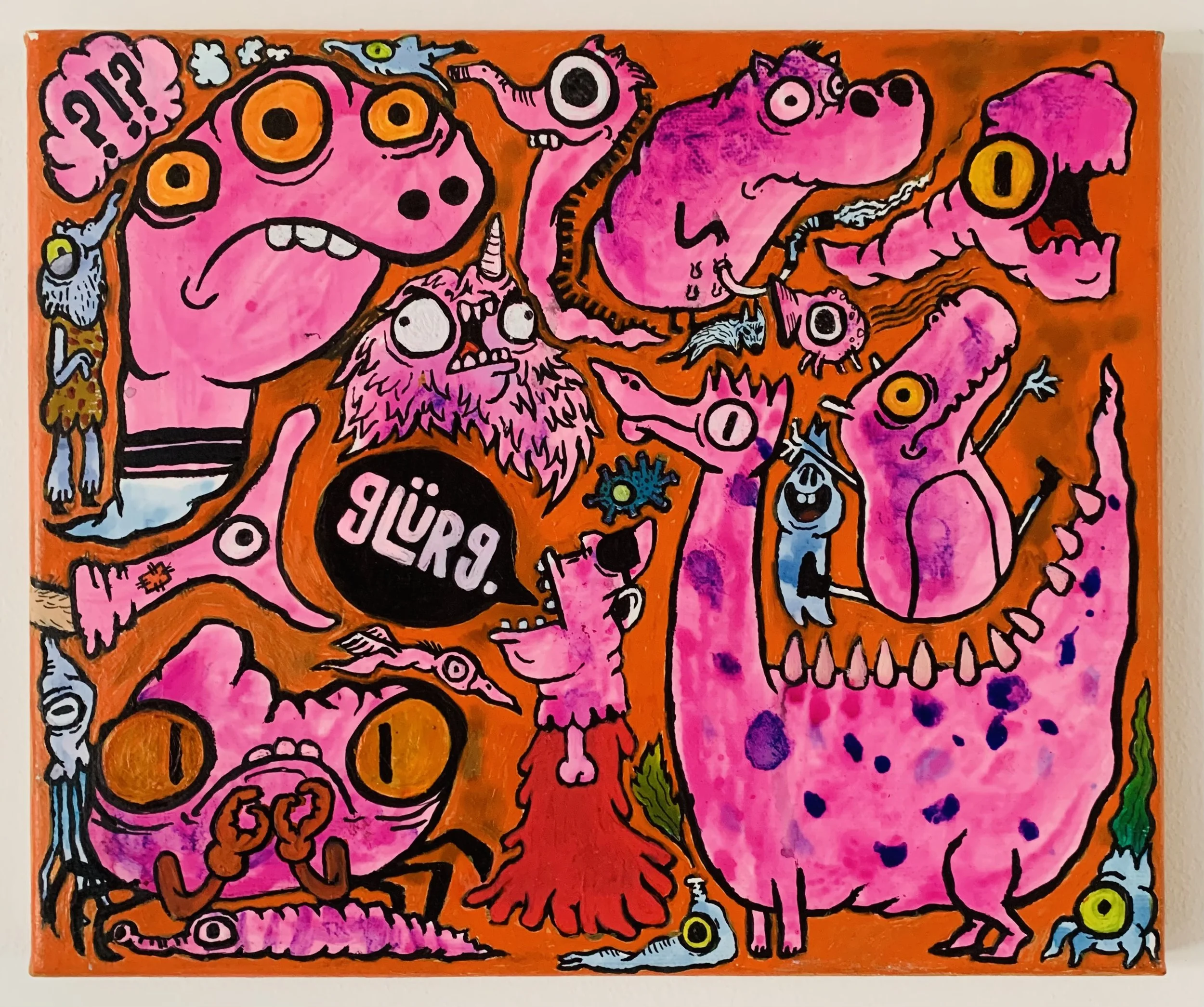 "Fever Dream 3" (Acrylic on Canvas 25cm x 30cm)