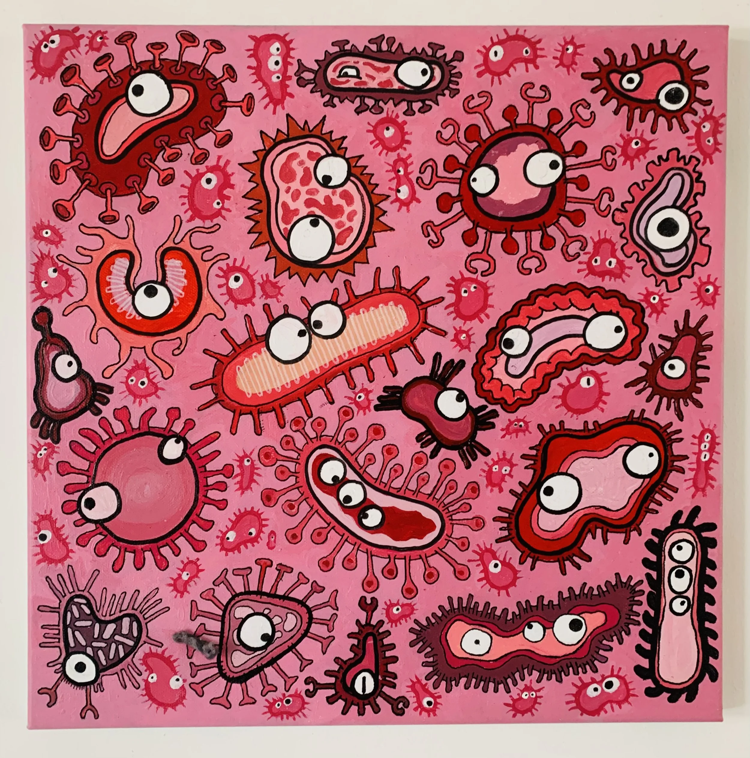 Petri Pink (Acrylic on Canvas)