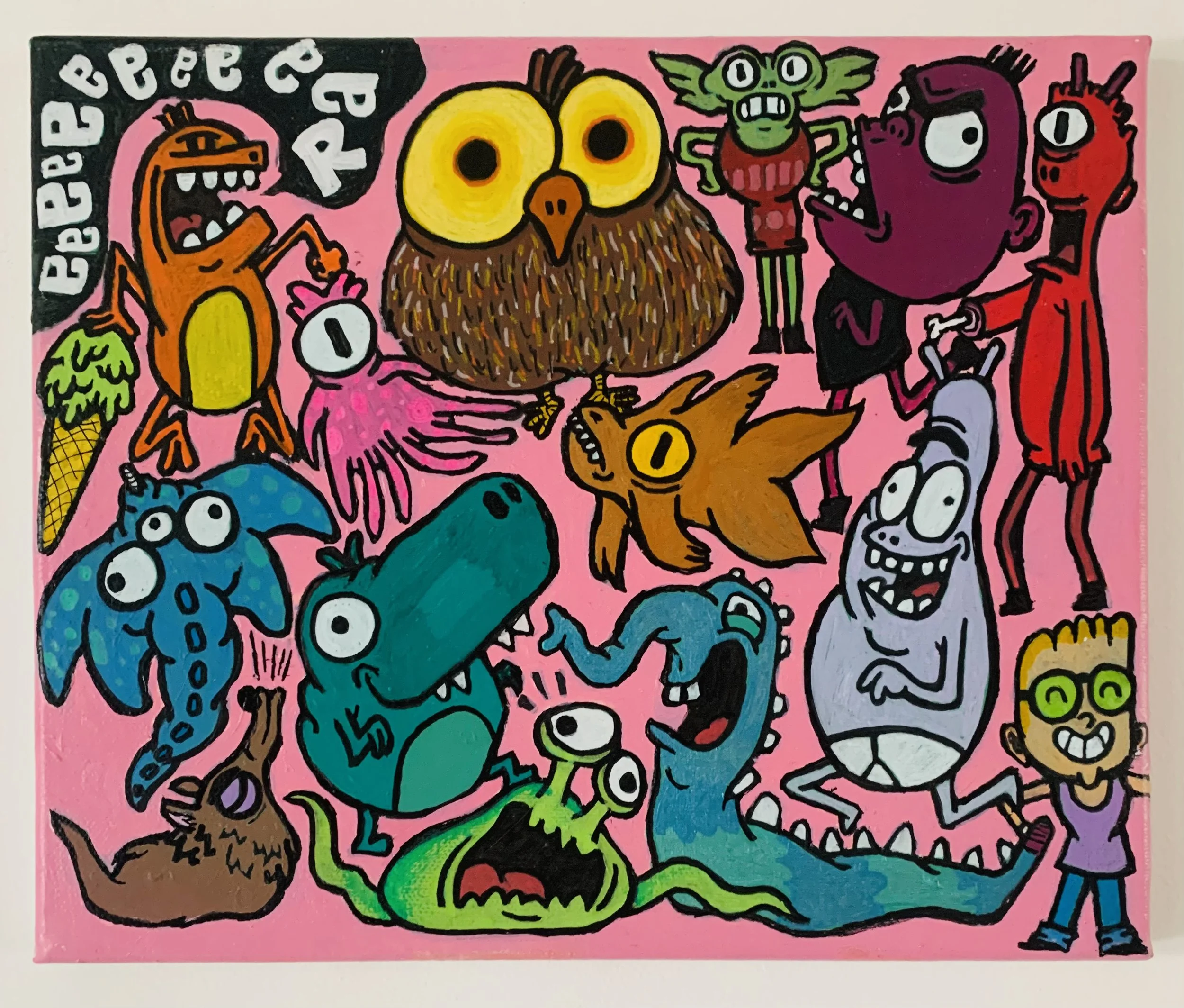 "Fever Dream 5" (Acrylic on Canvas 30cm x 25cm)