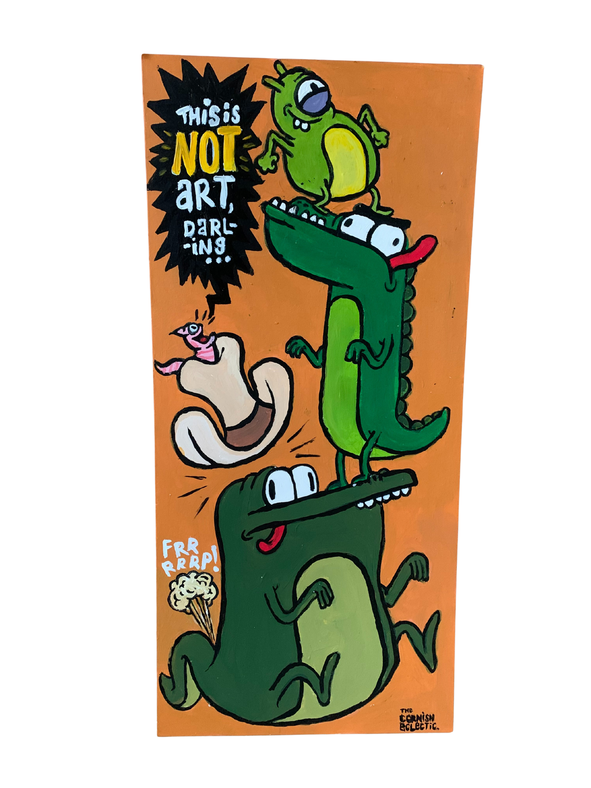 "Capitalism" (Acrylic on Card Stock 44cm x 20.5cm)