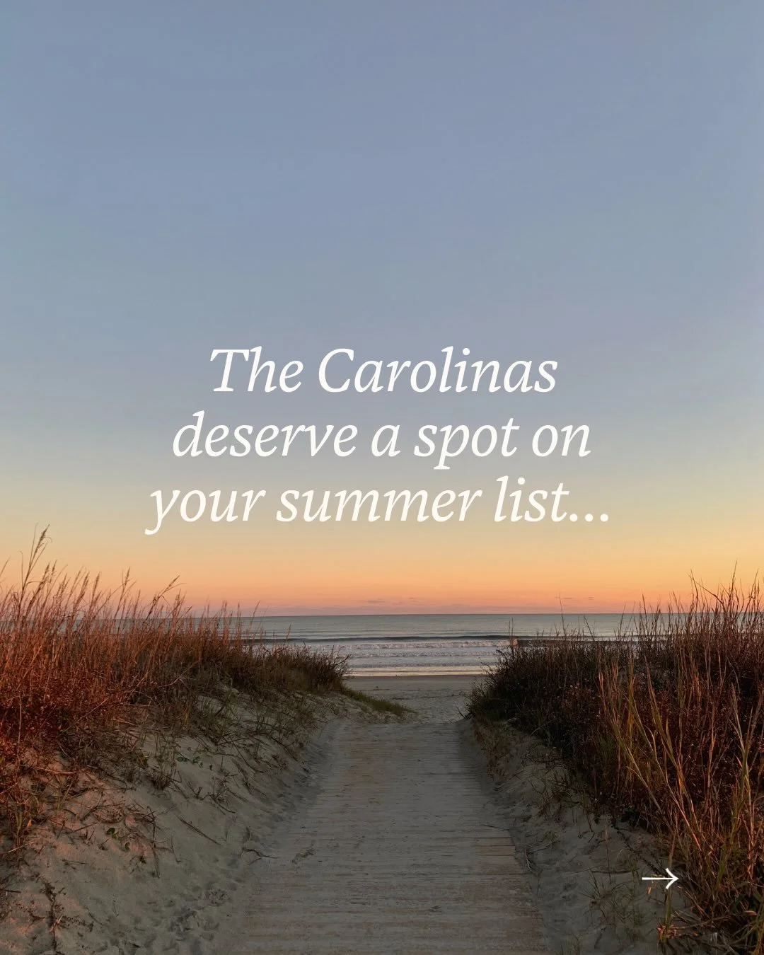 Struggling to think of where to vacation this summer? Somewhere different. Somewhere everyone will love. Stateside, but with enough going on that nobody's bored &mdash; and enough room to do absolutely nothing.

The Carolinas are worth a look.

Beach