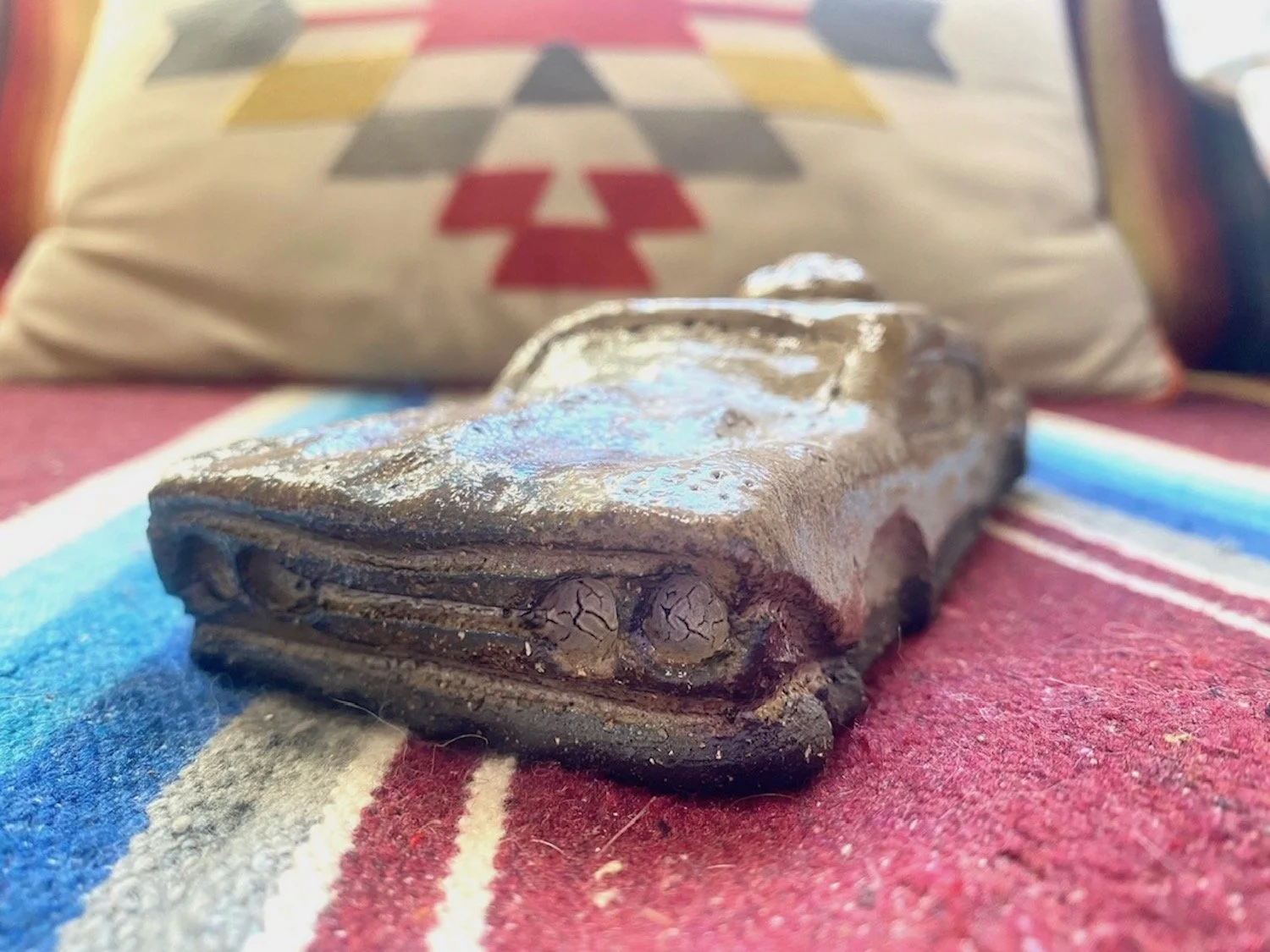 Vega, Chevelle Malibu Sunflower, Ceramics, 4"x7"x2", $333