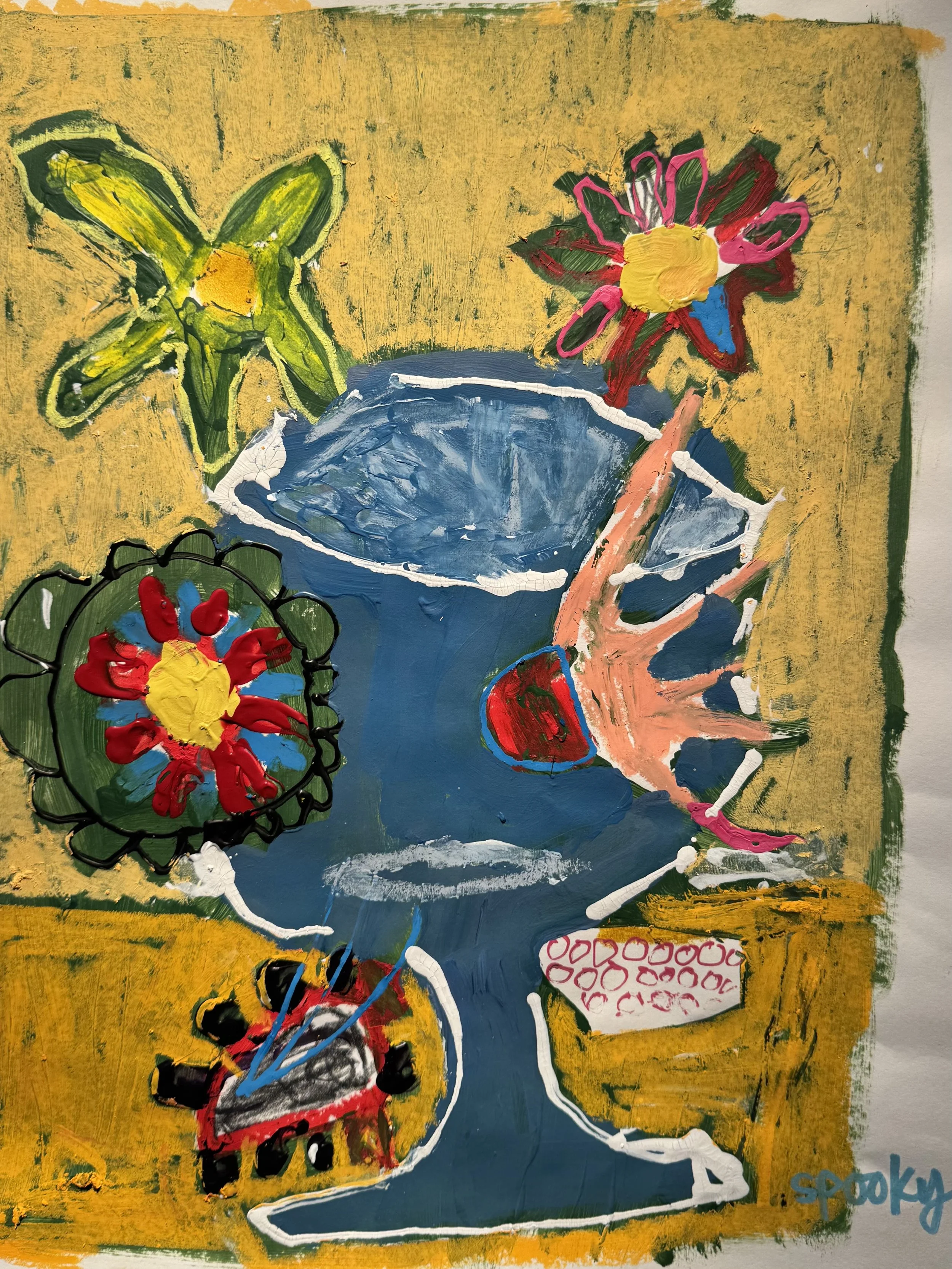 "Oh, the world is run by sociopaths" by Spooky Harris / 16x24" / $600