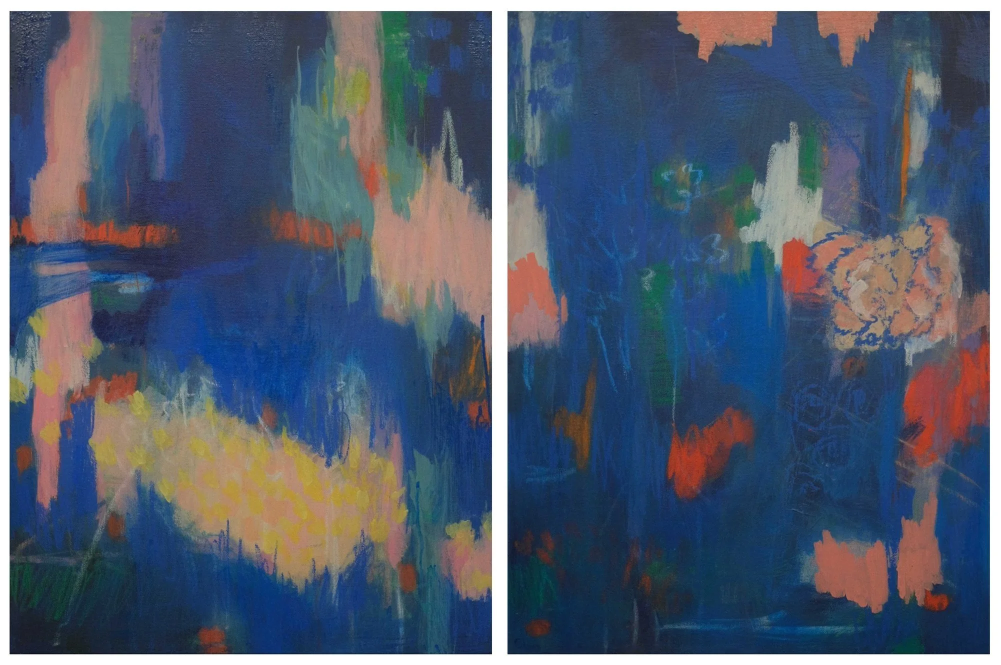 "Always Remember Us This Way" by Yoon Chang / 24” x 18” x 1" &  24” x 18” x 1" (Diptych) / $1800