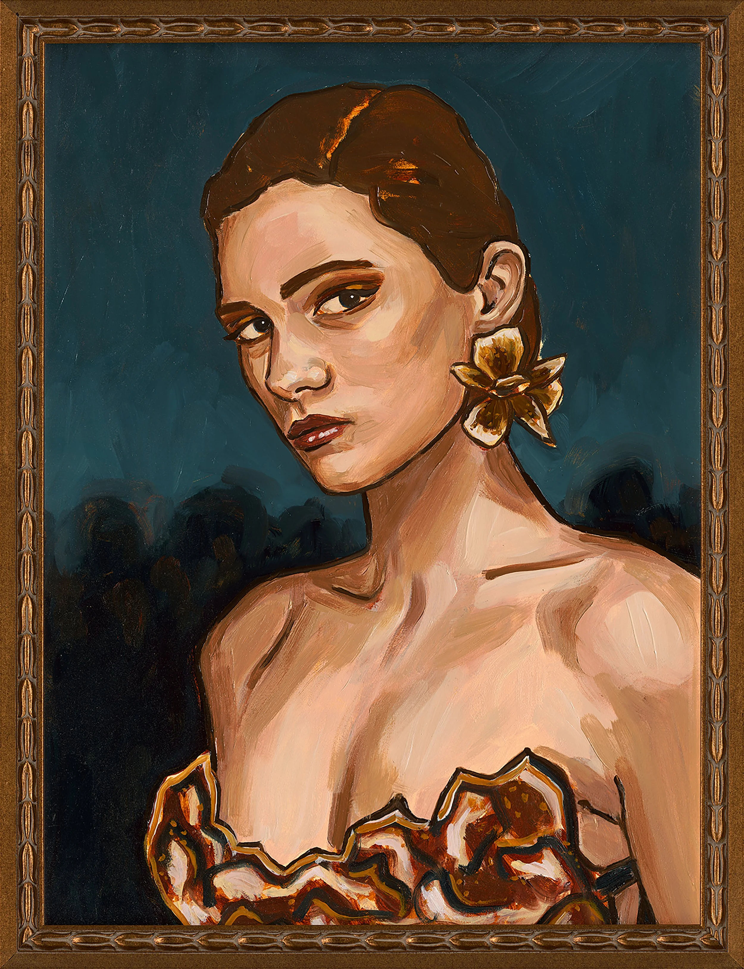 Bad Talents, Mulholland Blue, Oil on panel, 16x12 in., $625