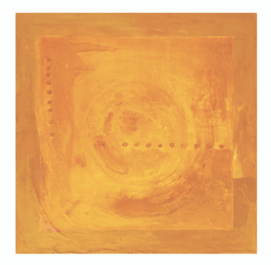 Suwichada Busamrong-Press,, The New Moon
2026, Raw pigments, turmeric , gum arabic, on fermented linen applied on wood panel, 23 x 23 x 1.5In., $1250