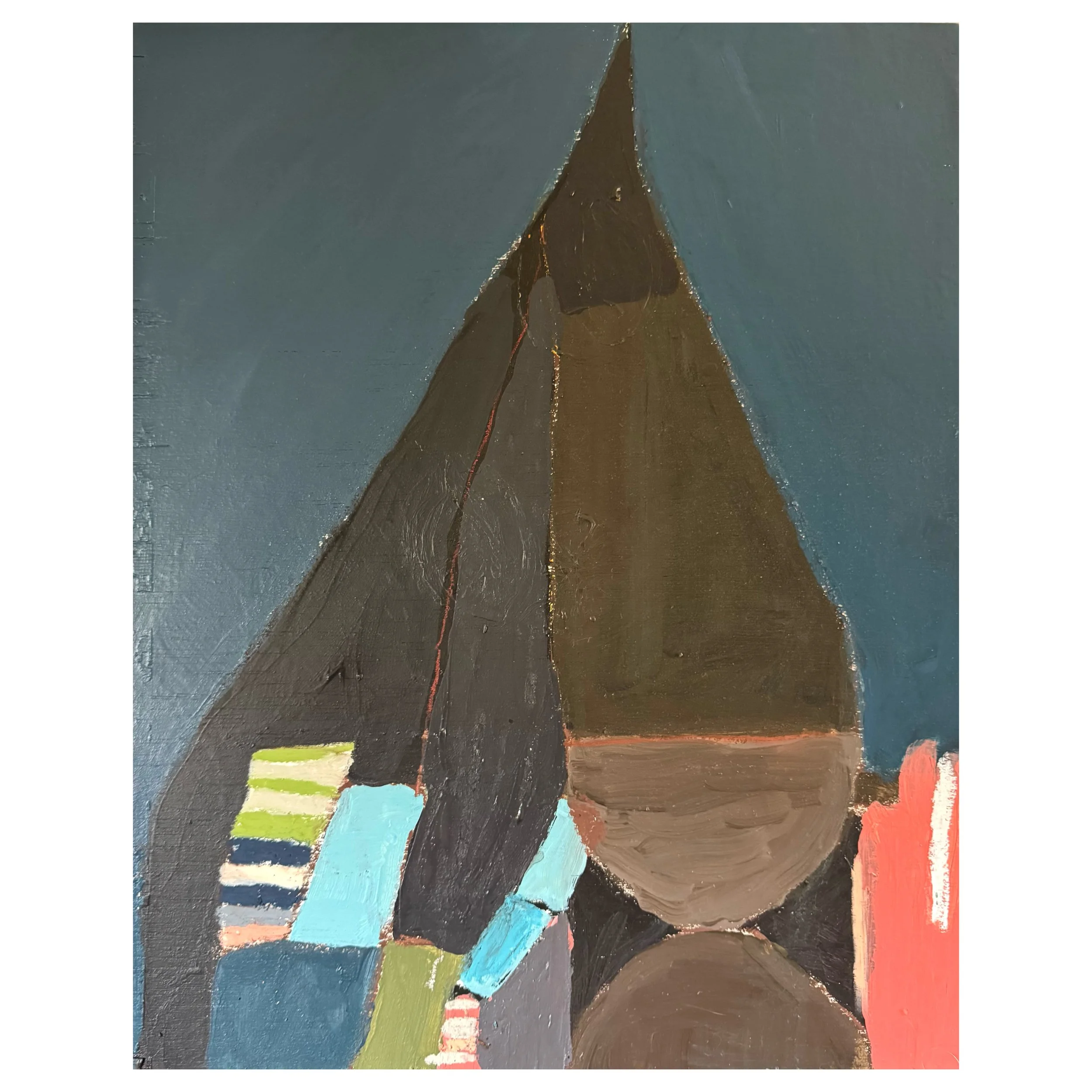 Spooky Harris, House #2, Acrylic, oil stick, graphit, sumi ink, 16 x20 in, $1200