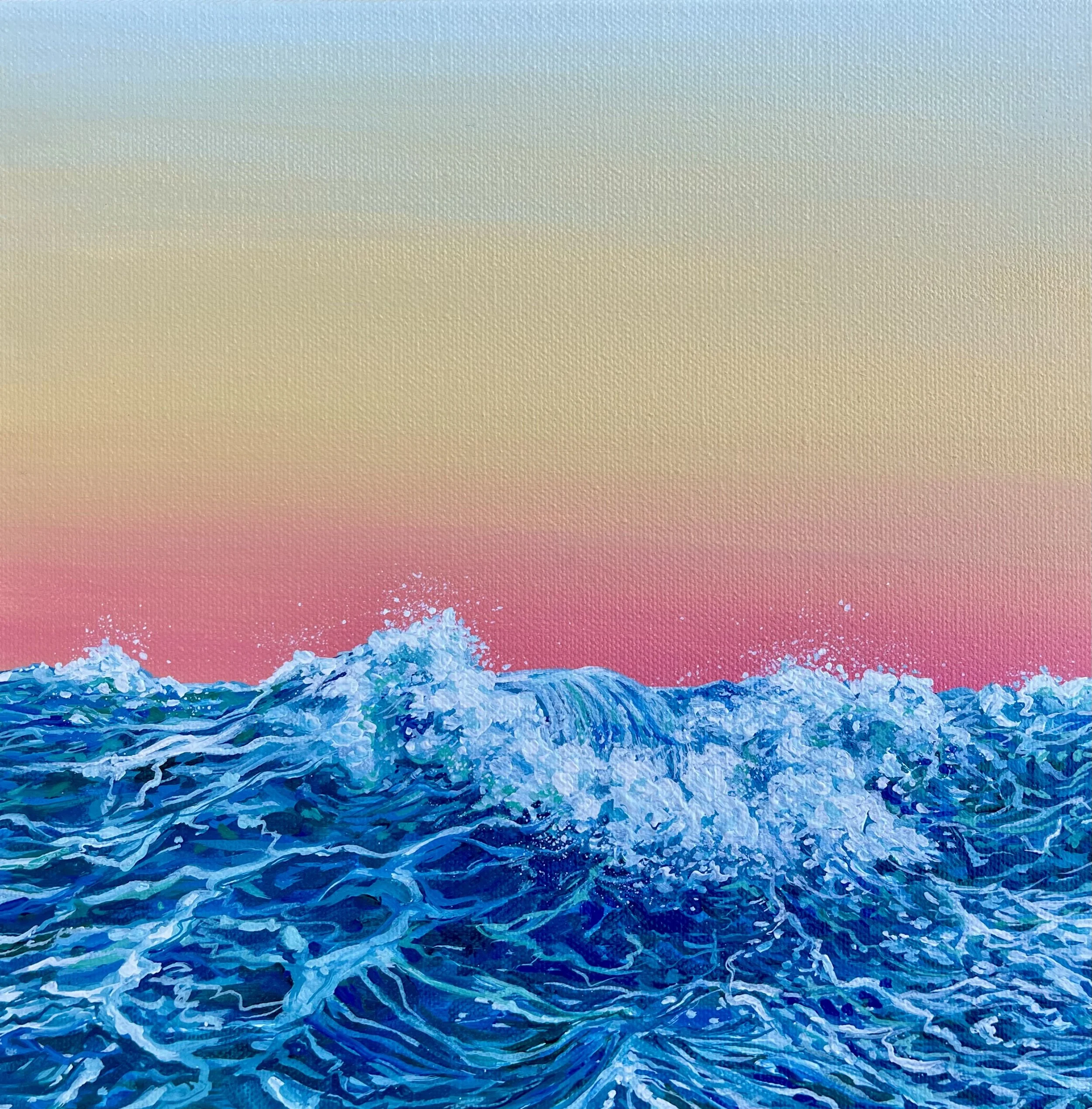 "Crashing" by Jen LaVita  / 10x10x2 / $800