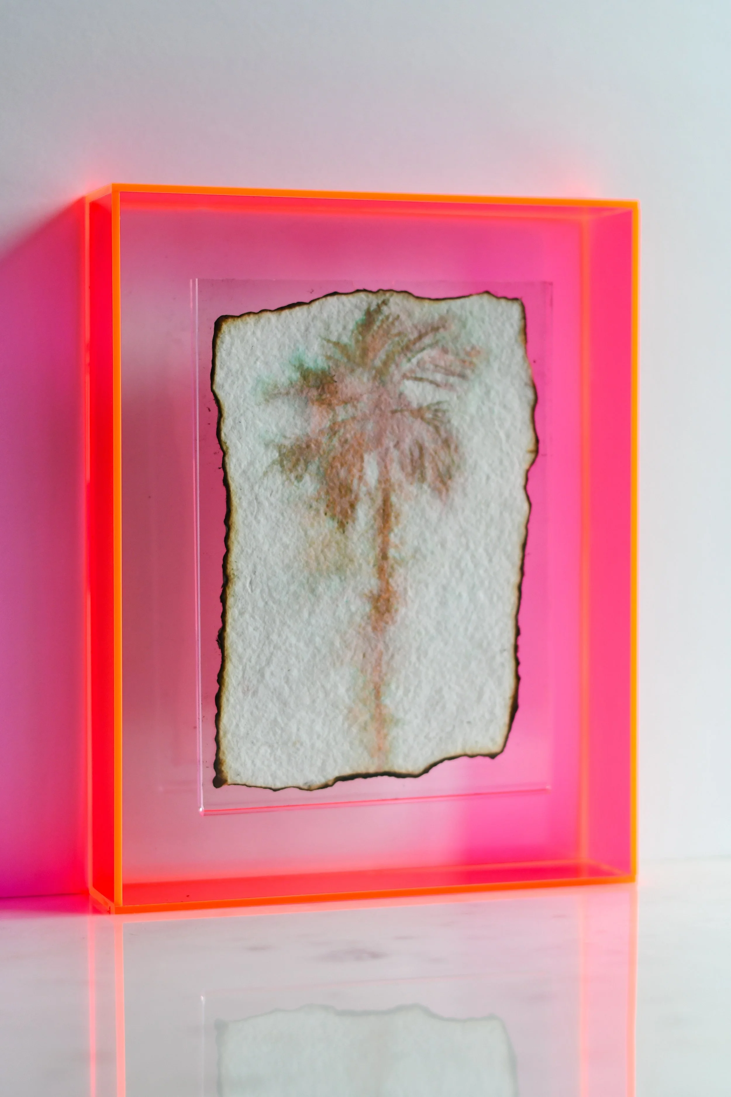 "Lemay Palm" by Tricia Buchanan-Benson / 10x8x2 / $350