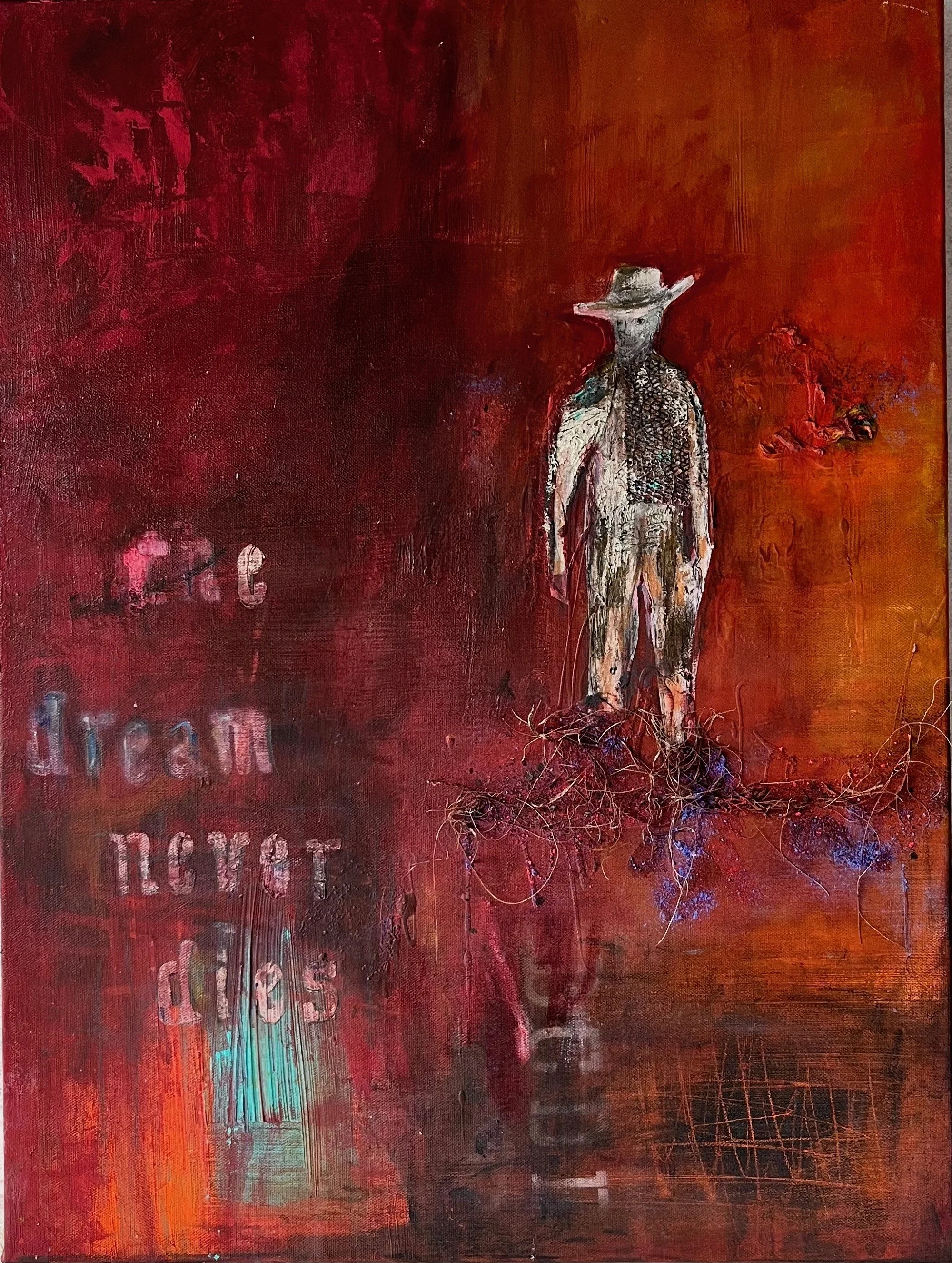 "The Dream Never Dies" by  / Laura Haycraft / 24 x 18 x 1.5 / $950