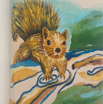 "Squirrel" by Lauren Jane Berger / 10x8x1 / $675