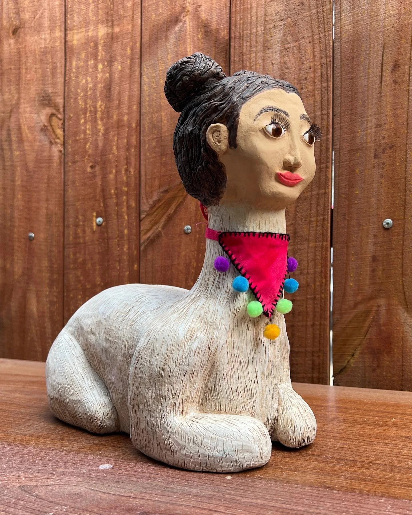 "Llama Girl" by Kimberly Magana / 11x6x12” / $130