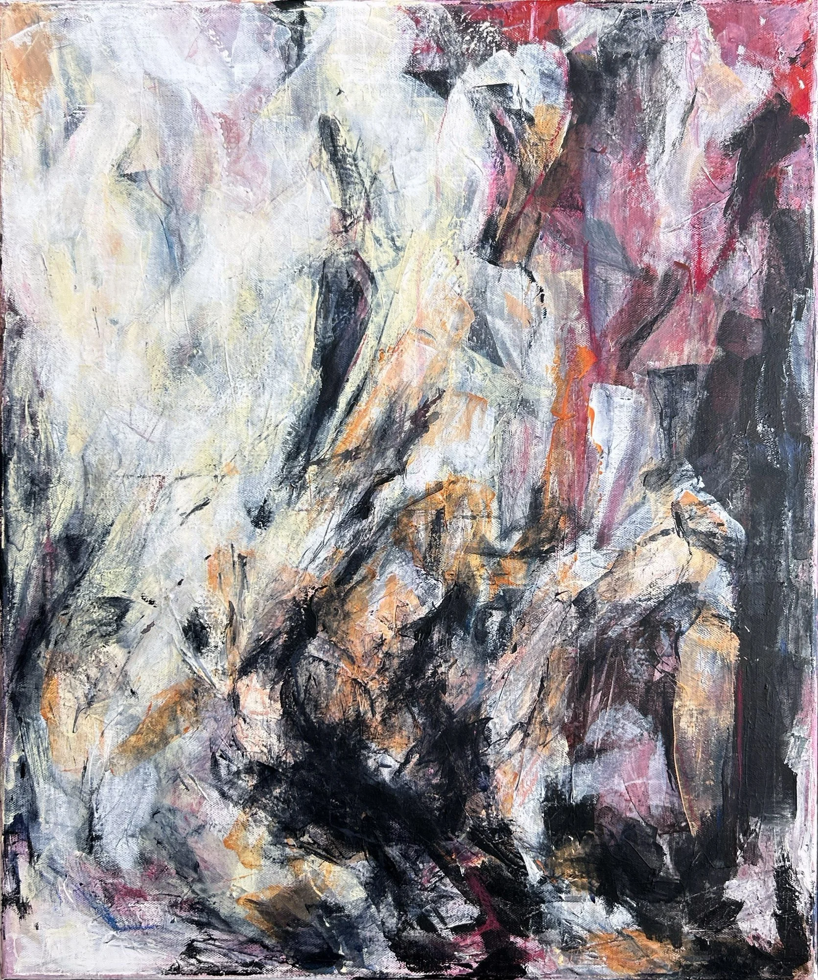 "The time we carry" by Cecile / 24in x 20in x 1in / $600