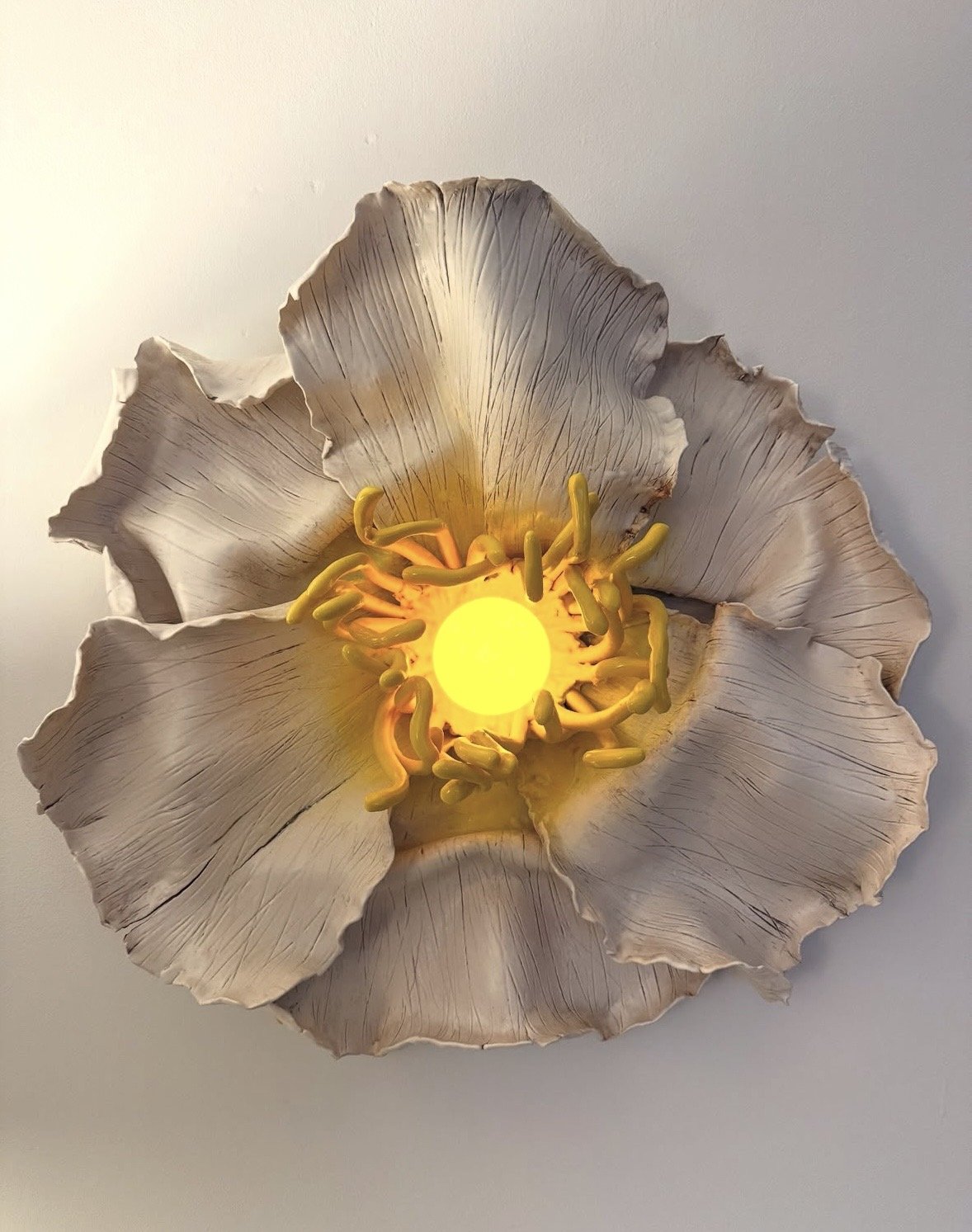 Brittany Van Ness, Fried Egg, Ceramic, 24 x 24 in., NFS