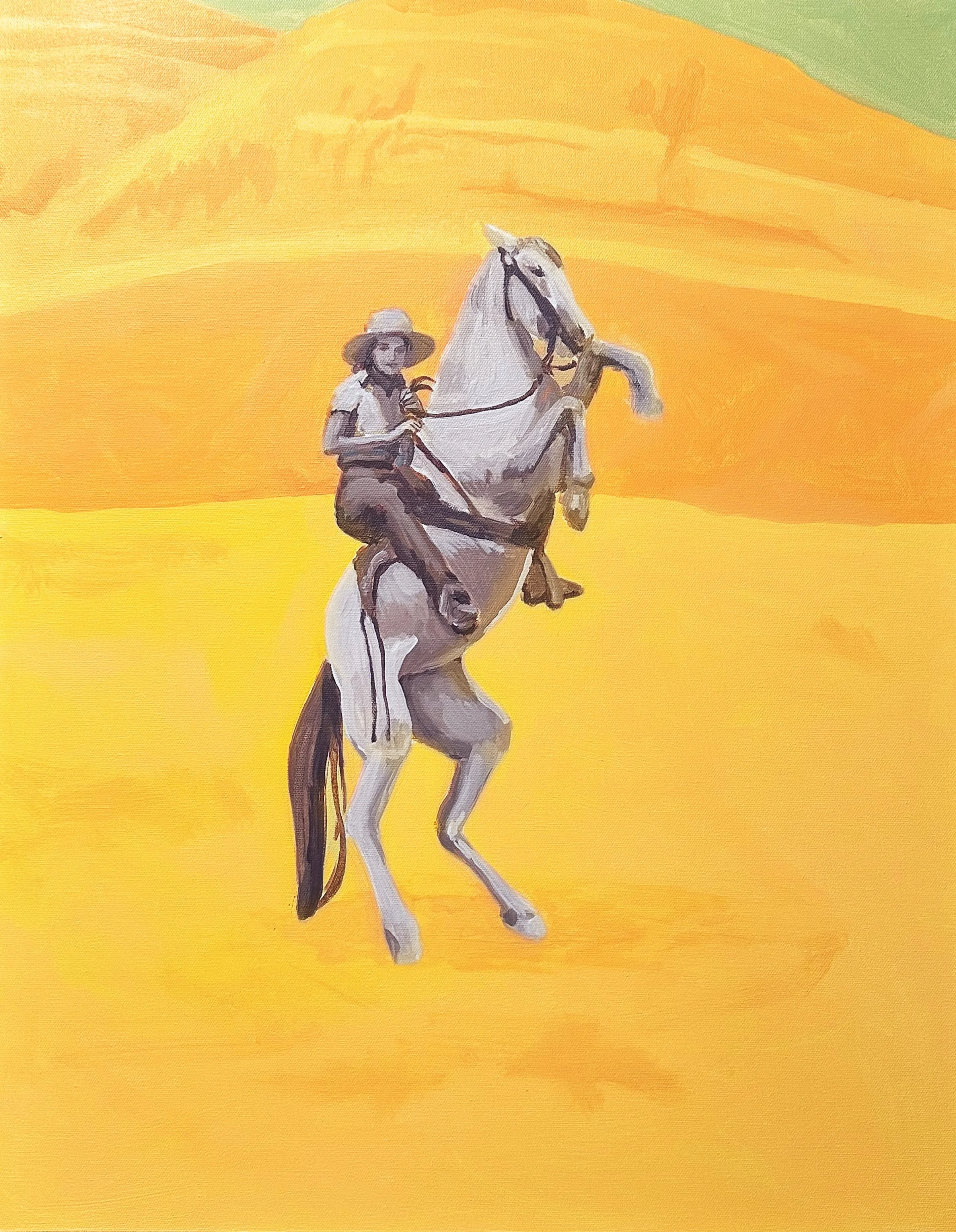 Desert Moonrise, "giddyup betty", 2025, 28x22 in.,