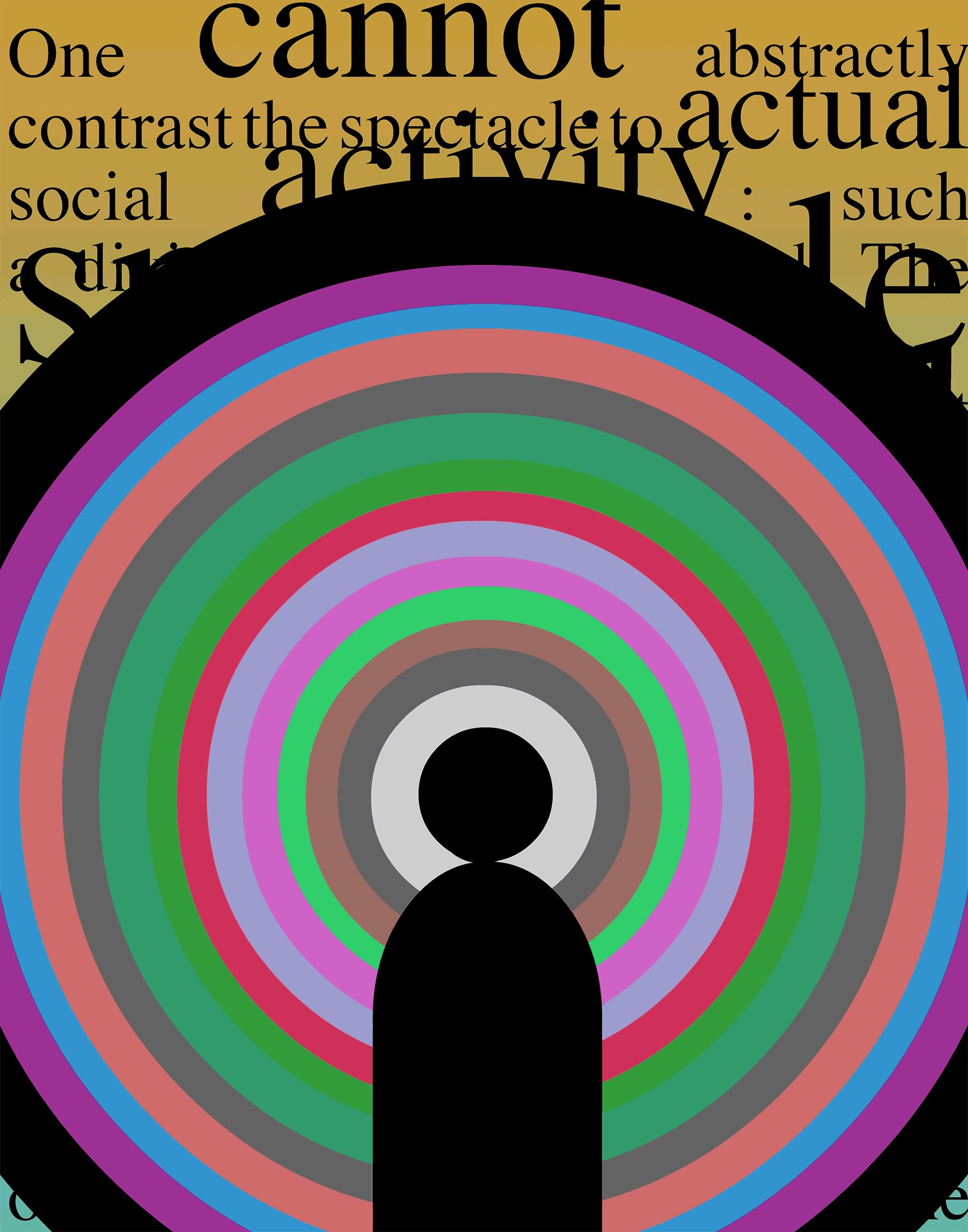 "Lived Spectacle" by Jody Zellen / 14x11 / $1000