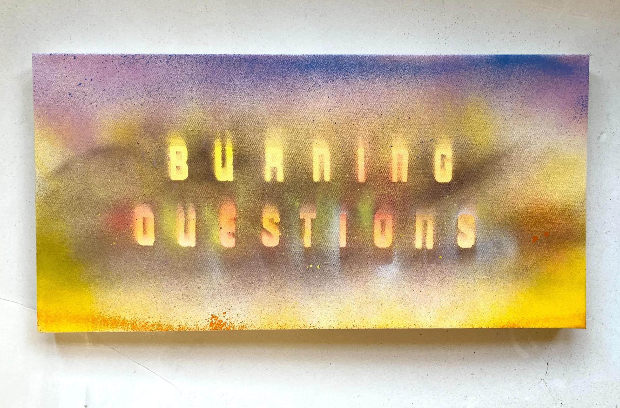 "burning" by Mark X Farina / 18" x 24" / $400