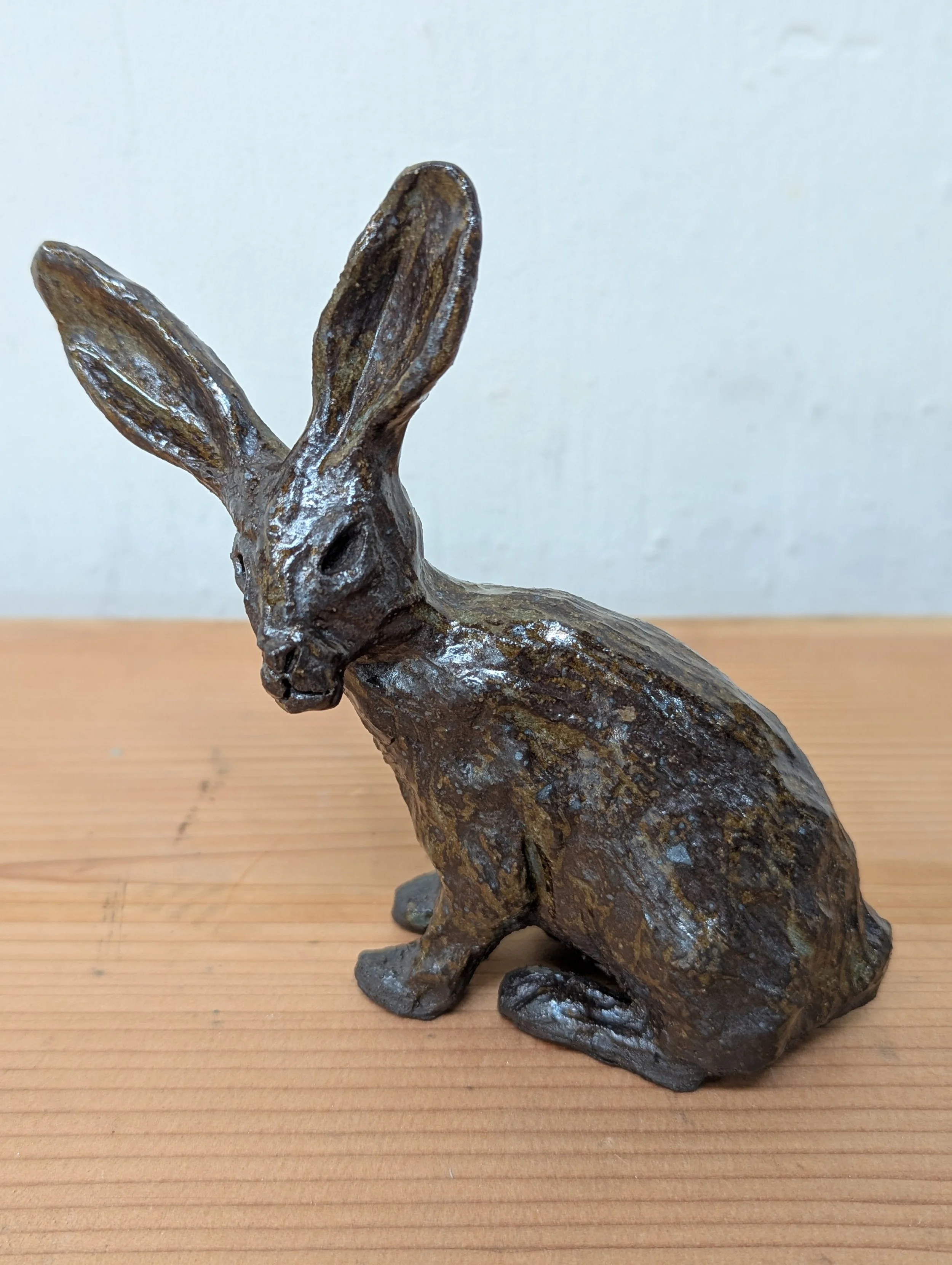 "Death Valley Jackrabbit" by Jill Robinson  / 5 x 2 x 4" / $300