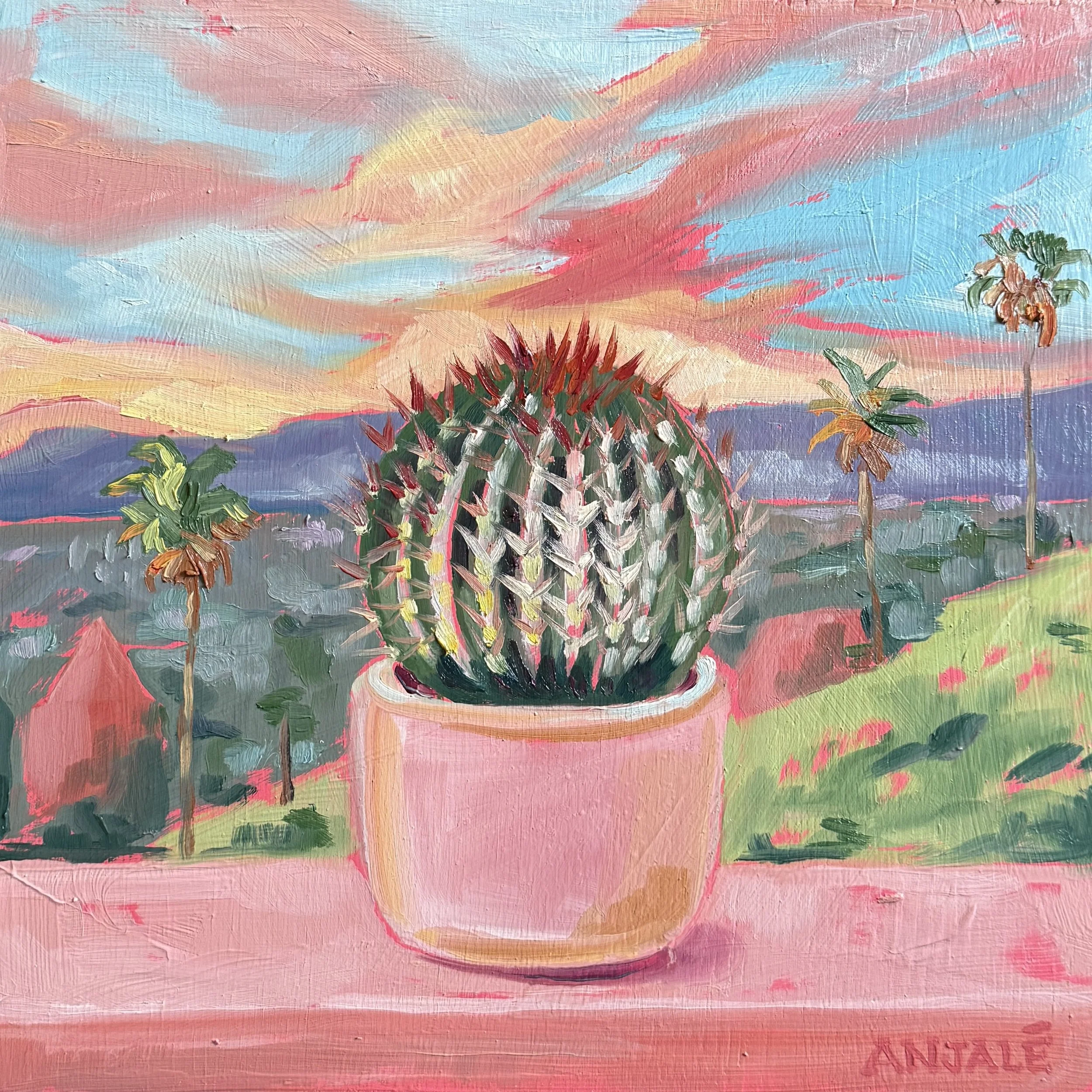 "Perch" by Anjalé Perrault /  12"x12"x.75"/ $400