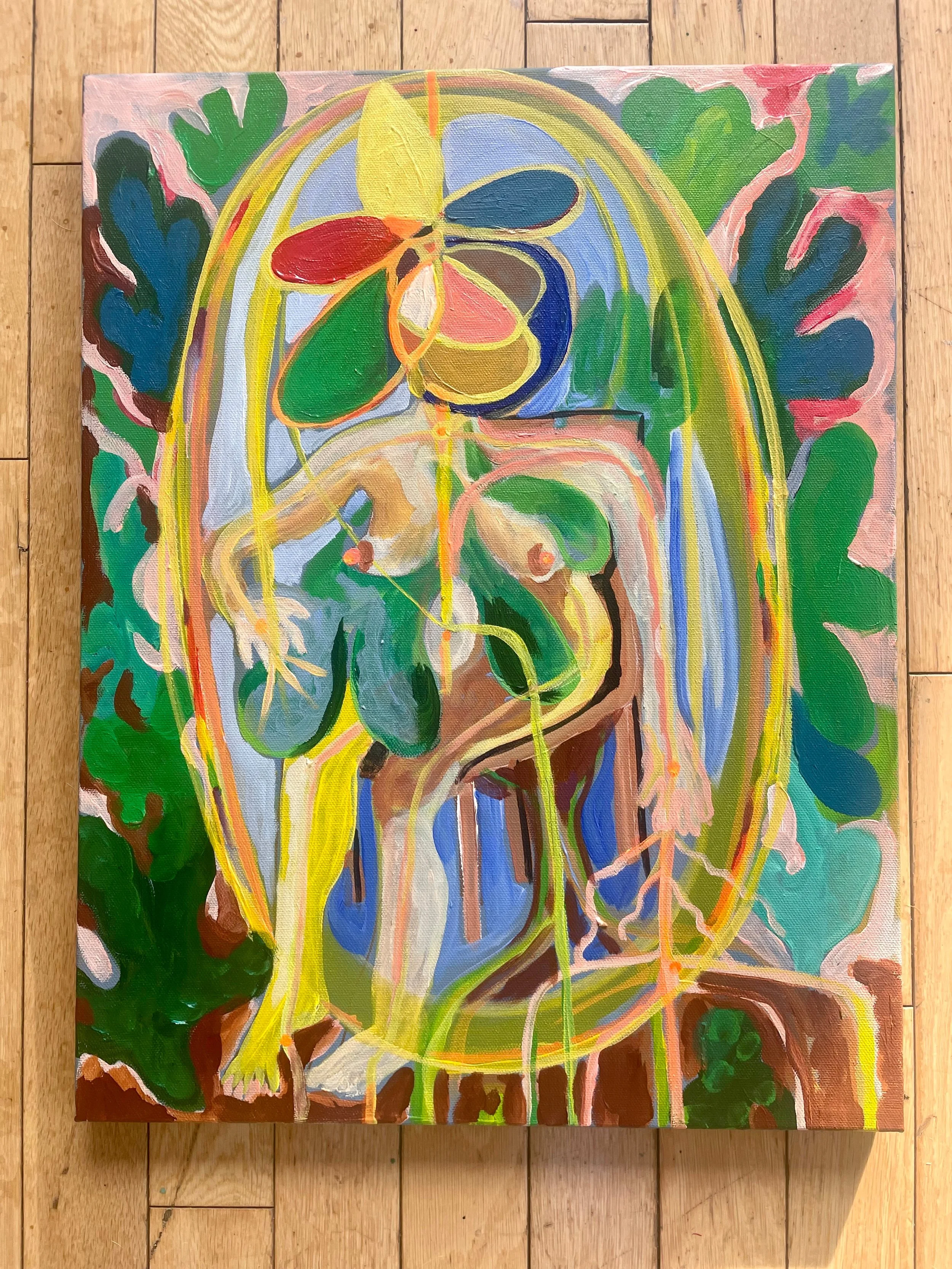 "Meditation Regeneration Math #1" by Jade Wolf / 14x18x1 / $688