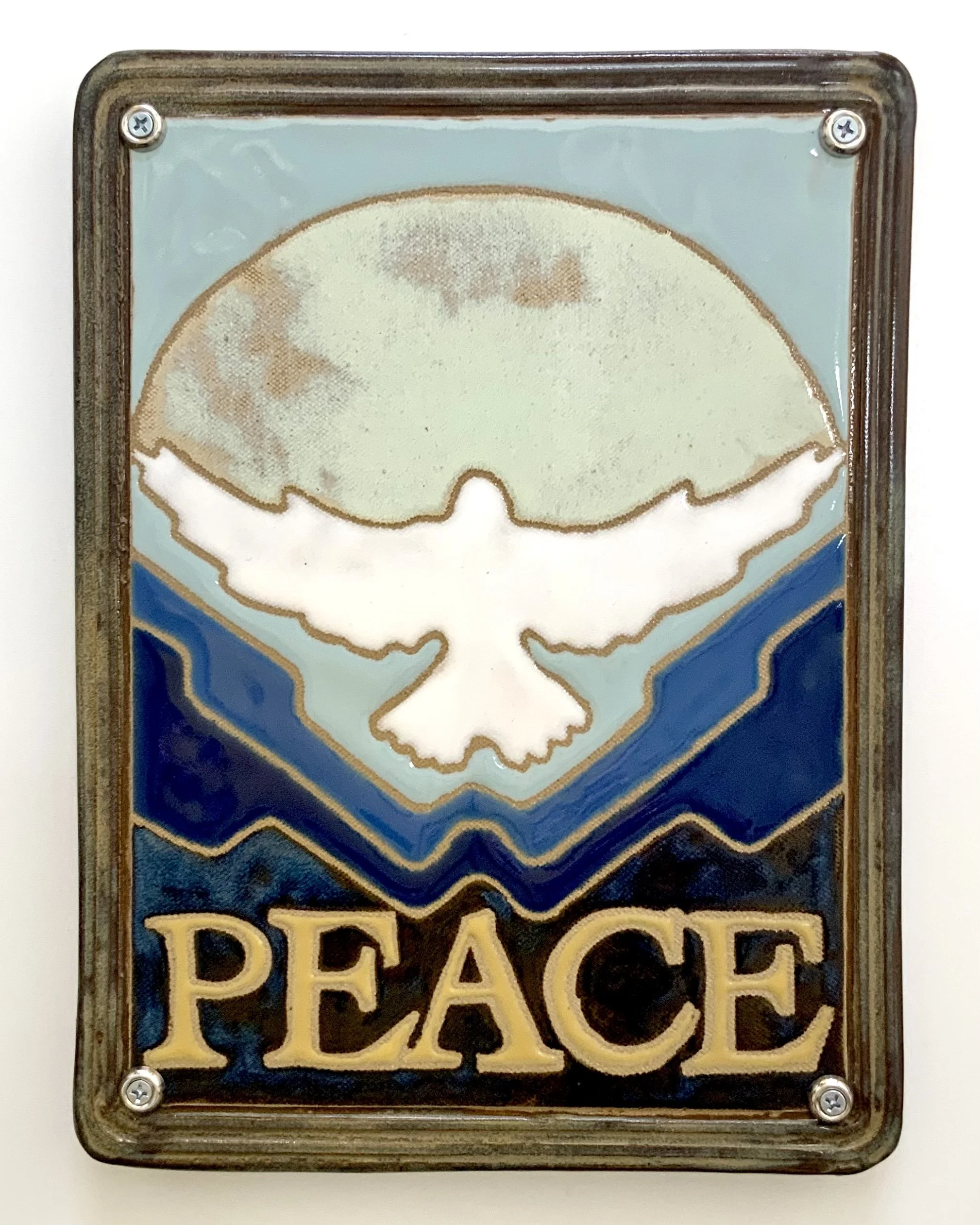 Rob Homsy, Peace (1), Ceramic, 11.5"x 8.75", $1500