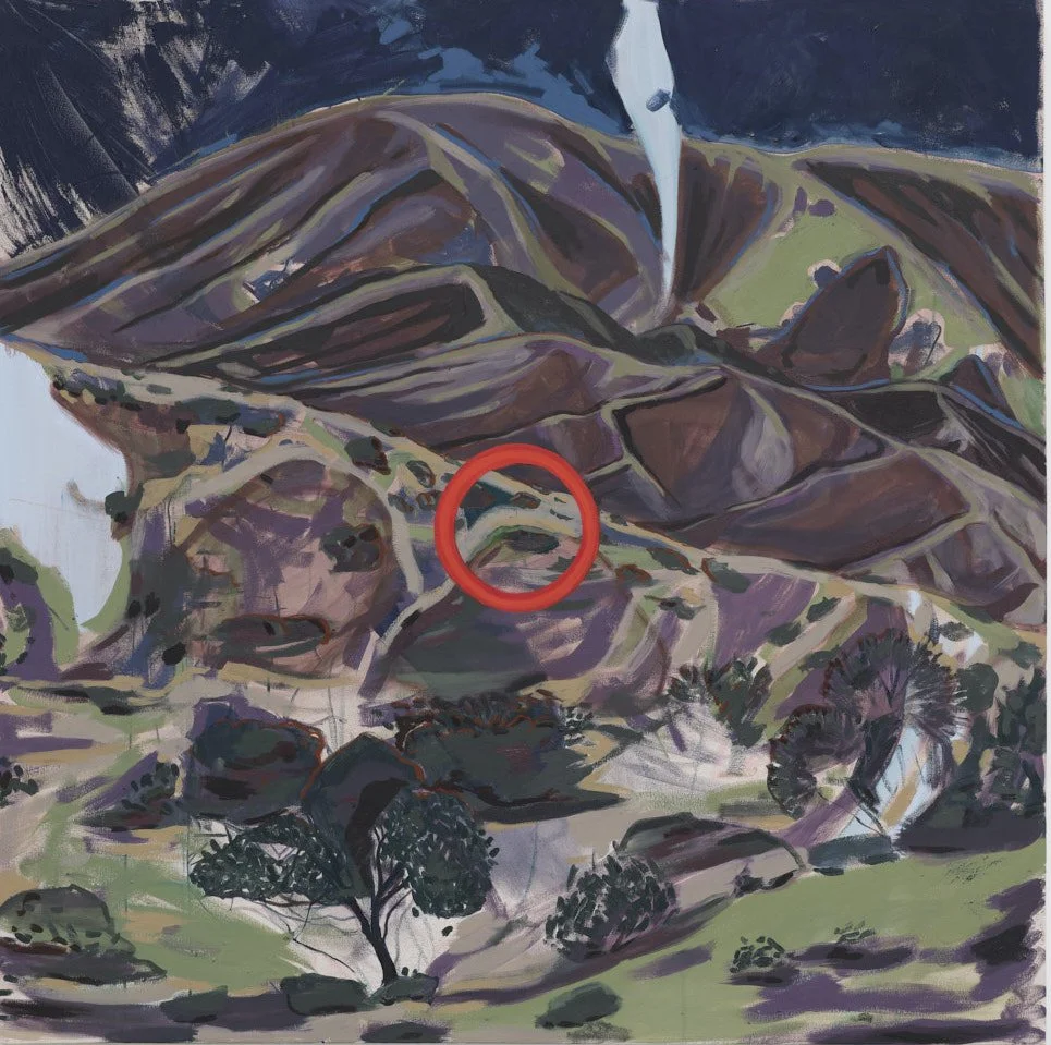 John Dewey, Nocturne, oil on canvas, 46 x 46 x 2.5 in., $6000