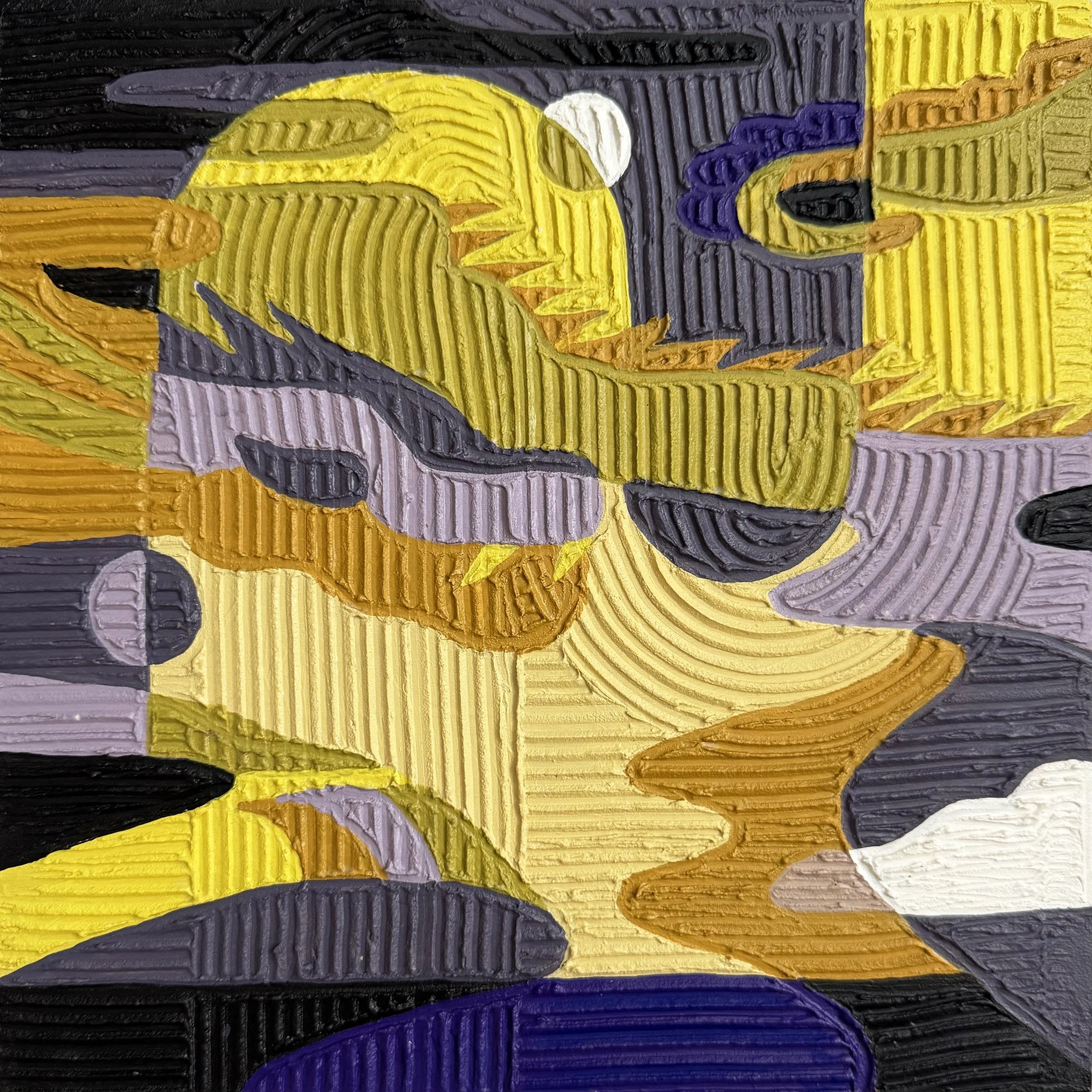 "Soaring Flight III" by Mary Lai / 10" x 10" x .5" / $500