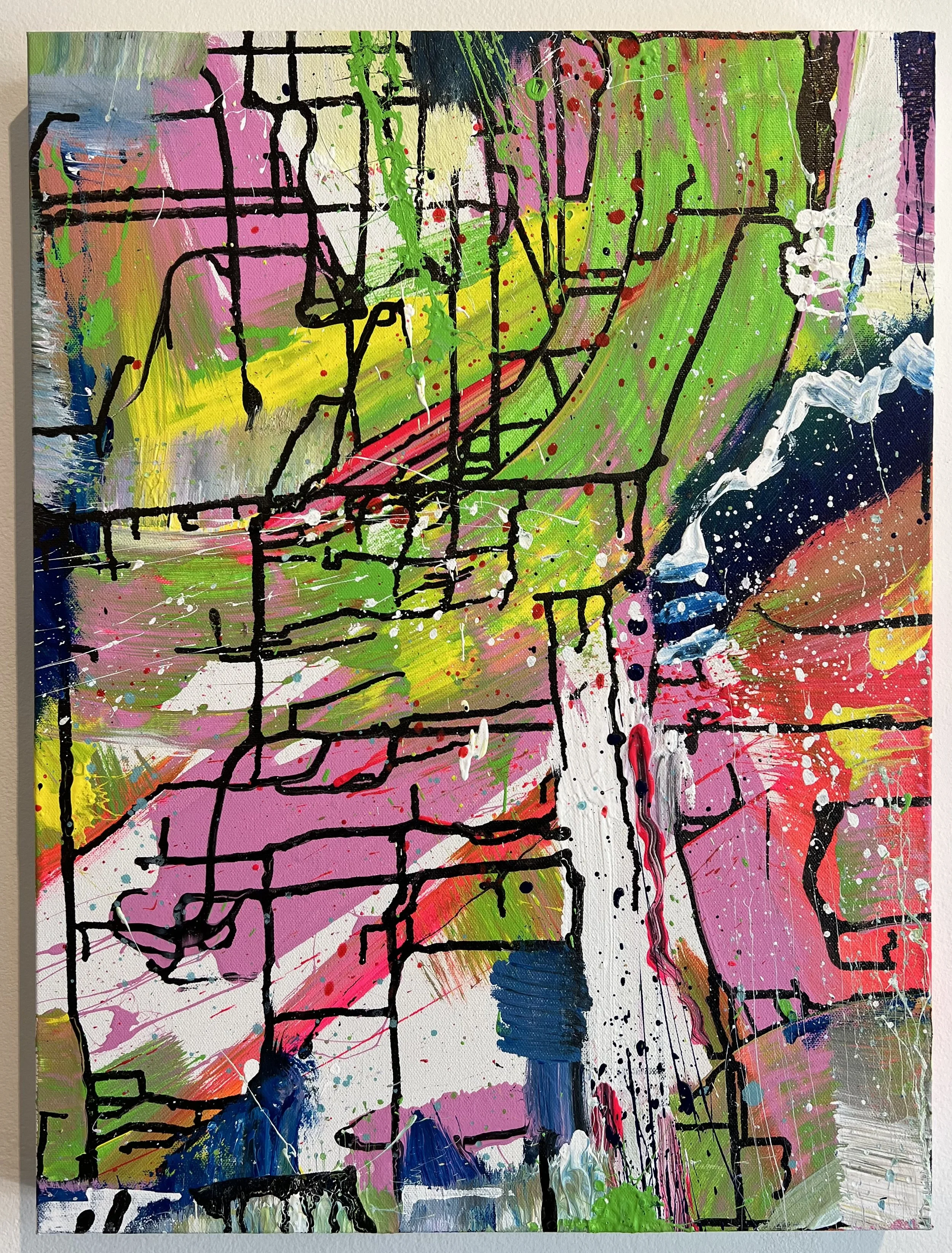 "Crosstown Traffic # 2 " by Loren Philip / 24” x 18” x 2” / $1118