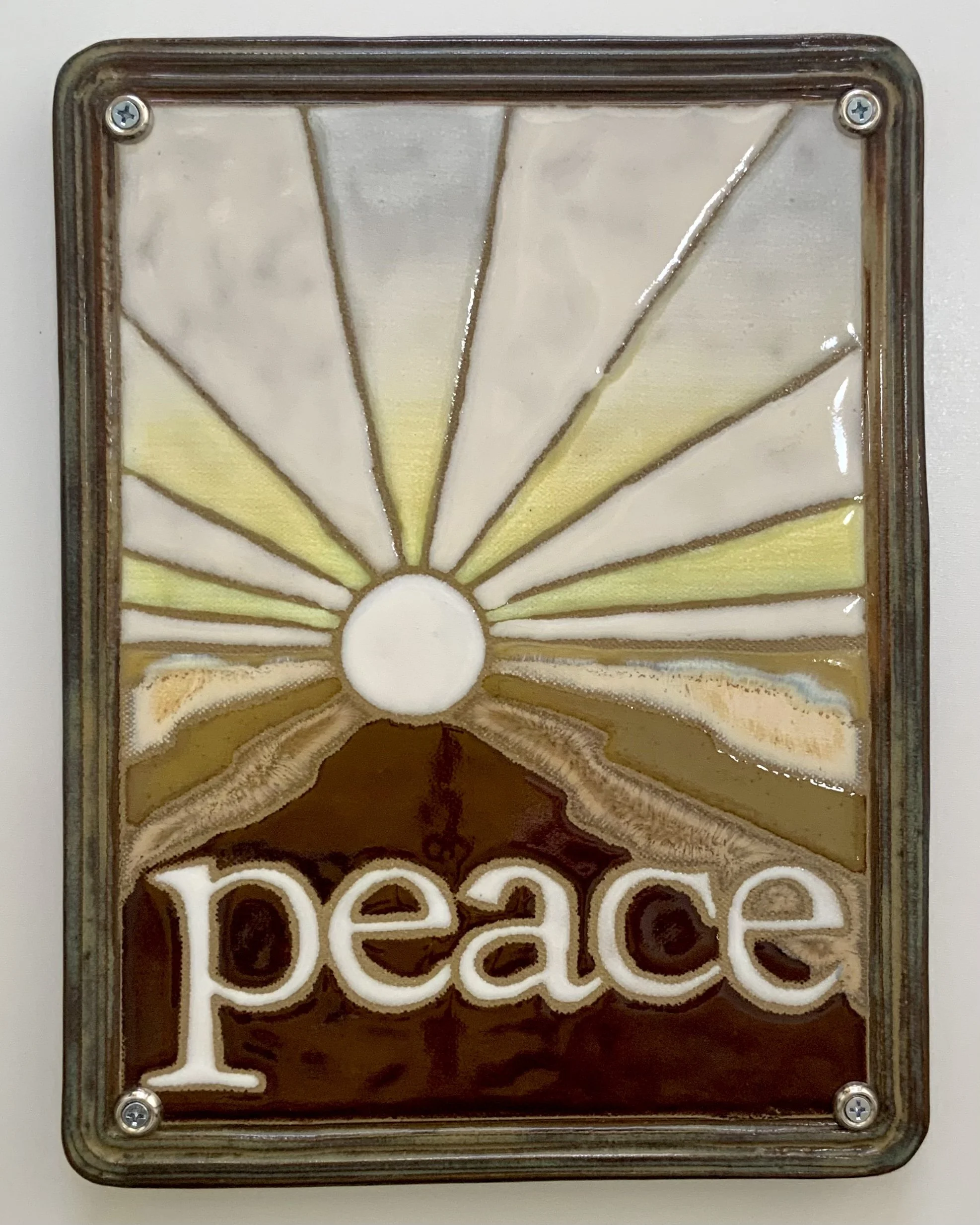 Rob Homsy, Peace (2), Ceramic, 11.5"x 8.75", $1500
