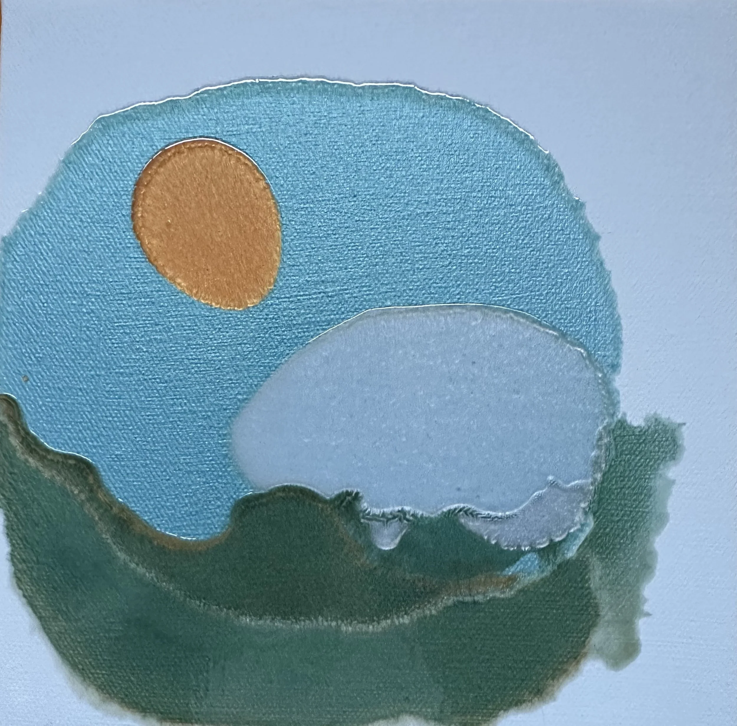 "Avalon" by Sarah Rose Kelley / 8 x 8 x 1 / $185