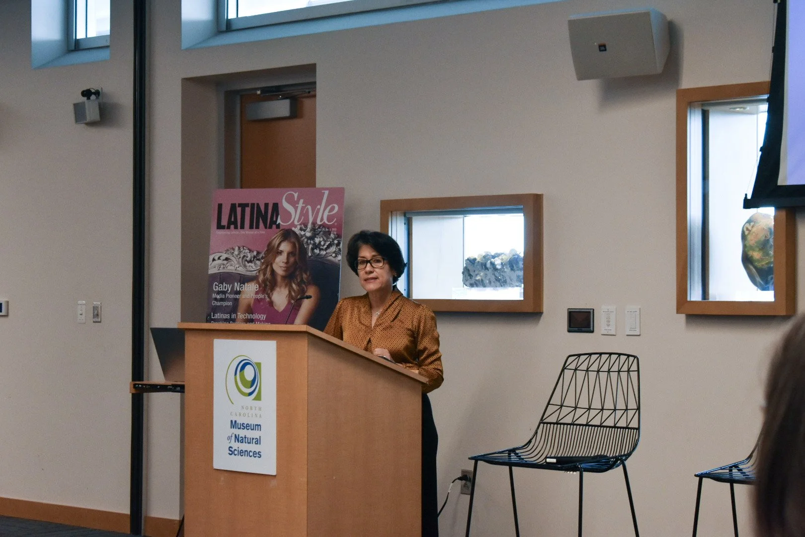 Lupita Colmenero, COO of LATINA Style, delivign closing remarks.jpg