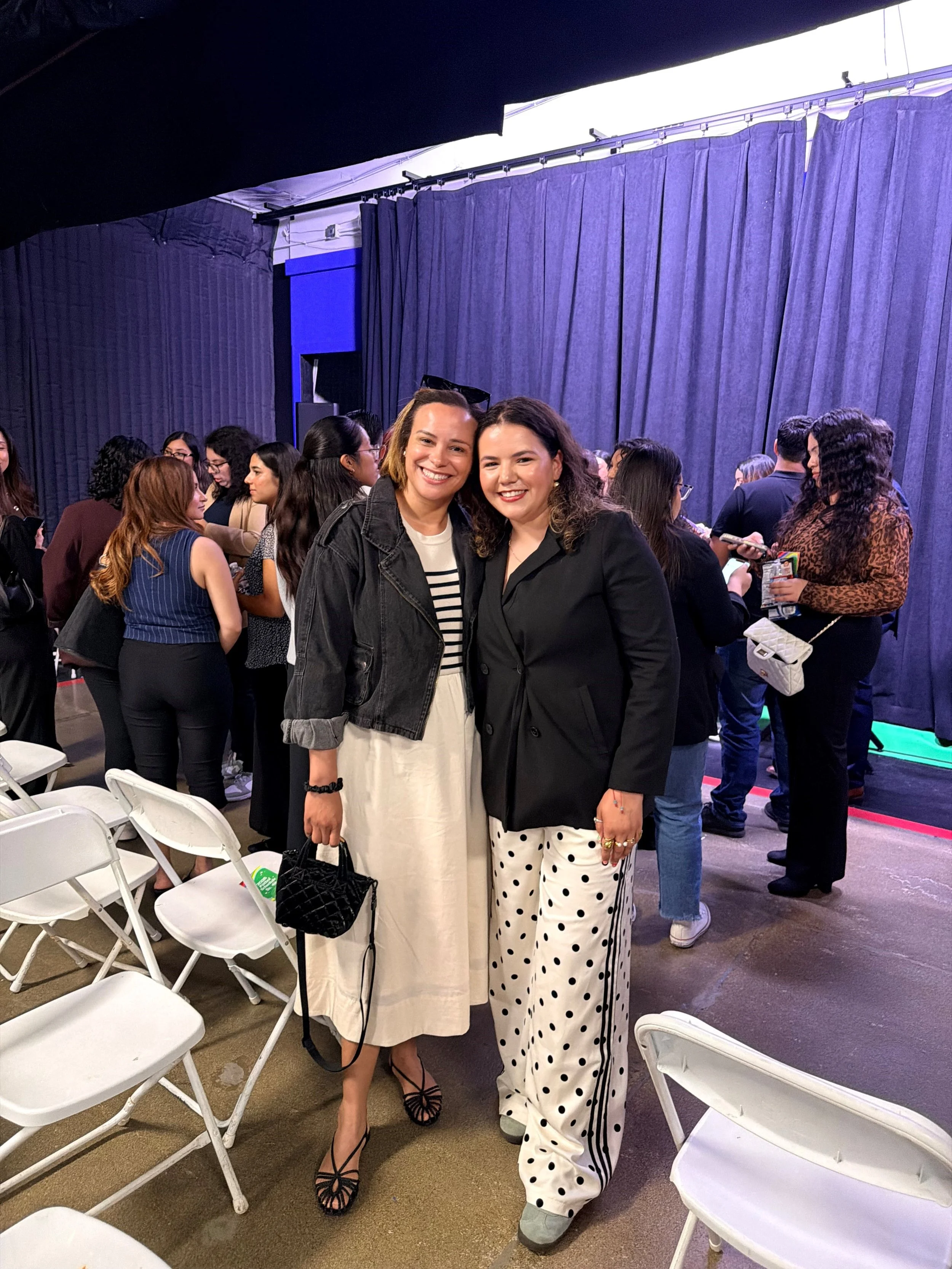  Josphine with mentee Alana Meraz, founder of Latinx in Sports. 