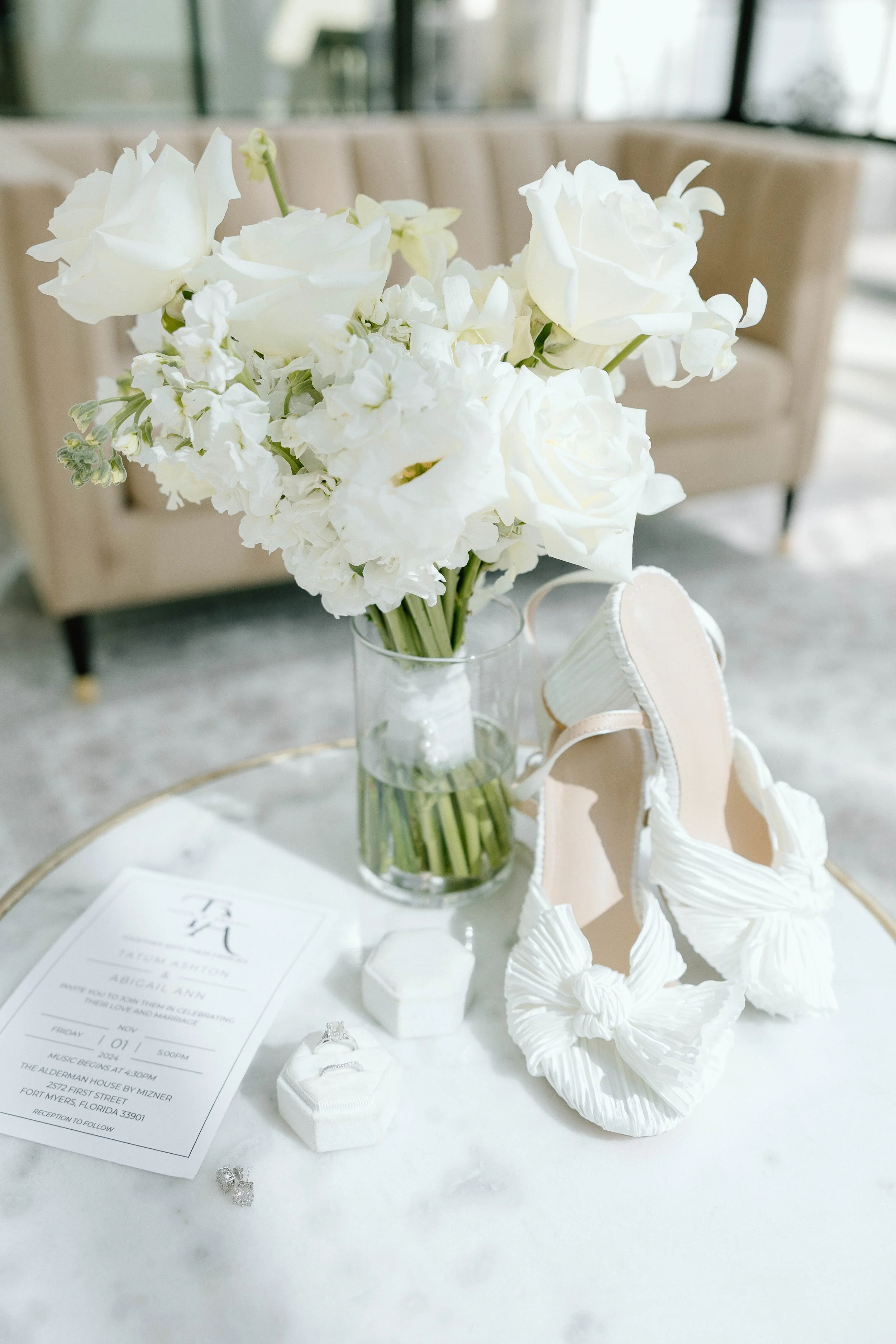 Brides items photo at the Alderman House by Mizner by Fort Myers wedding photographer