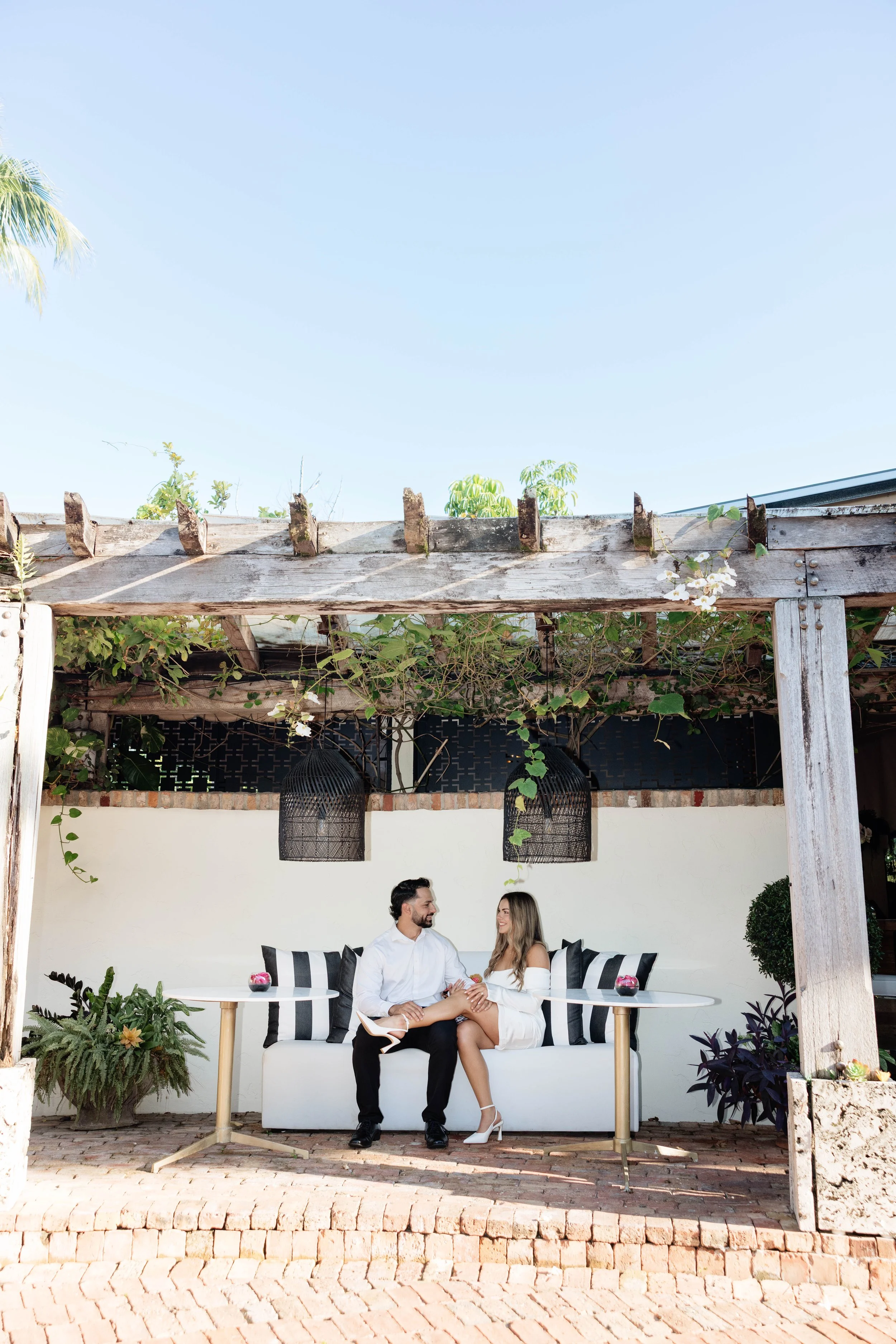 Naples engagement photos at Hotel Escalante