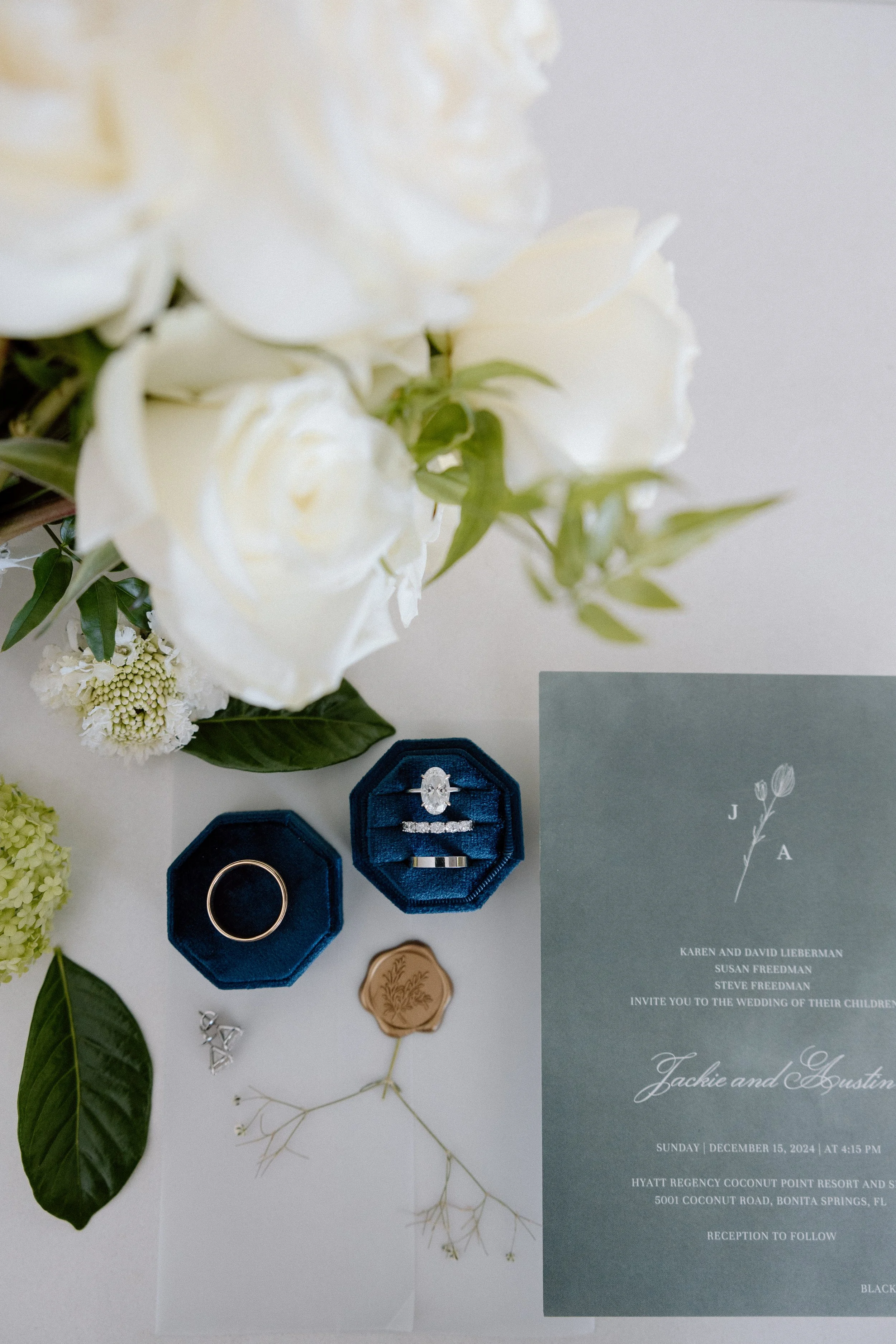 Brides items and details at the Hyatt Regency Coconut Point Resort and Spa by Naples wedding photographer