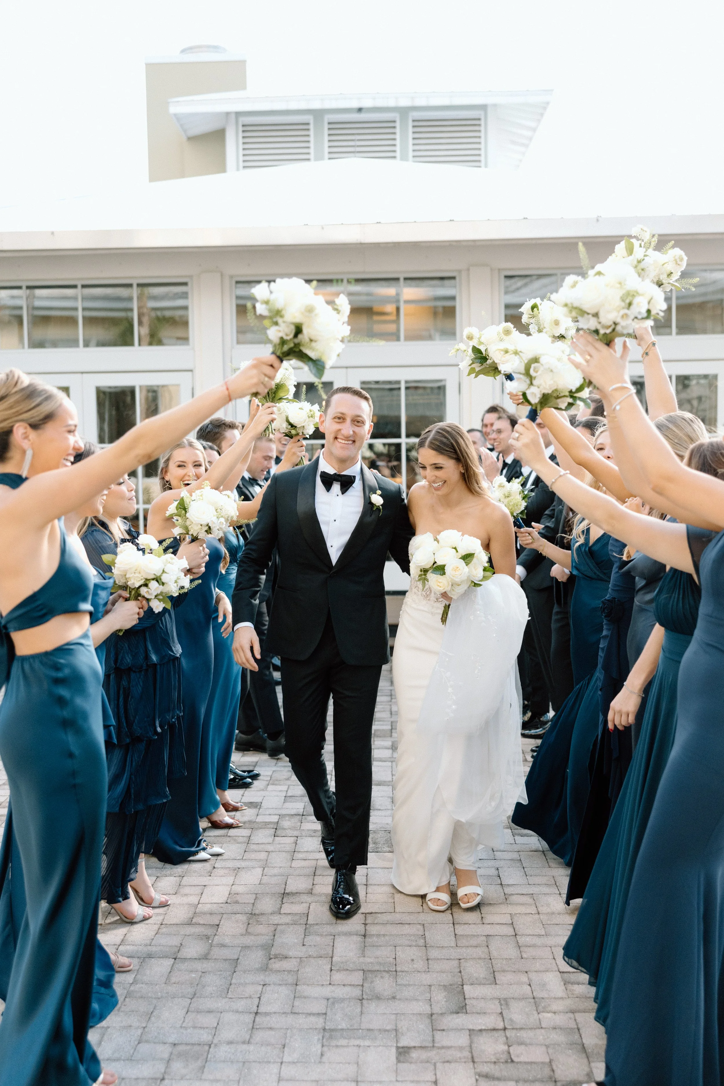 Wedding party celebration at Hyatt Regency Resort and Spa by Naples wedding photographer